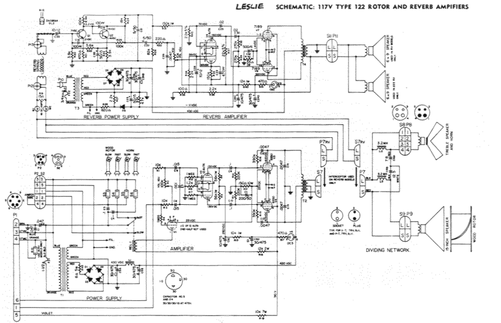 Fender 122r schematic