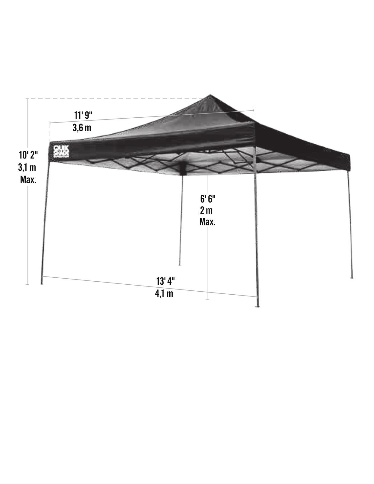 QuikShade ZDZ10013 Dimensions - ManualMachine.com