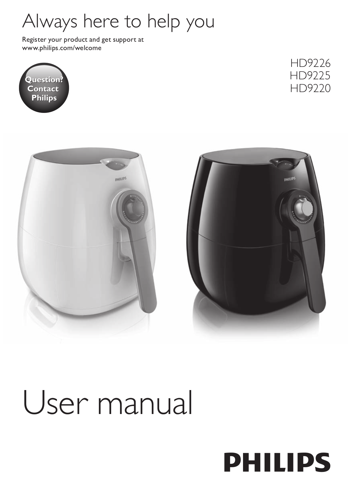 Philips HD9220 User Manual