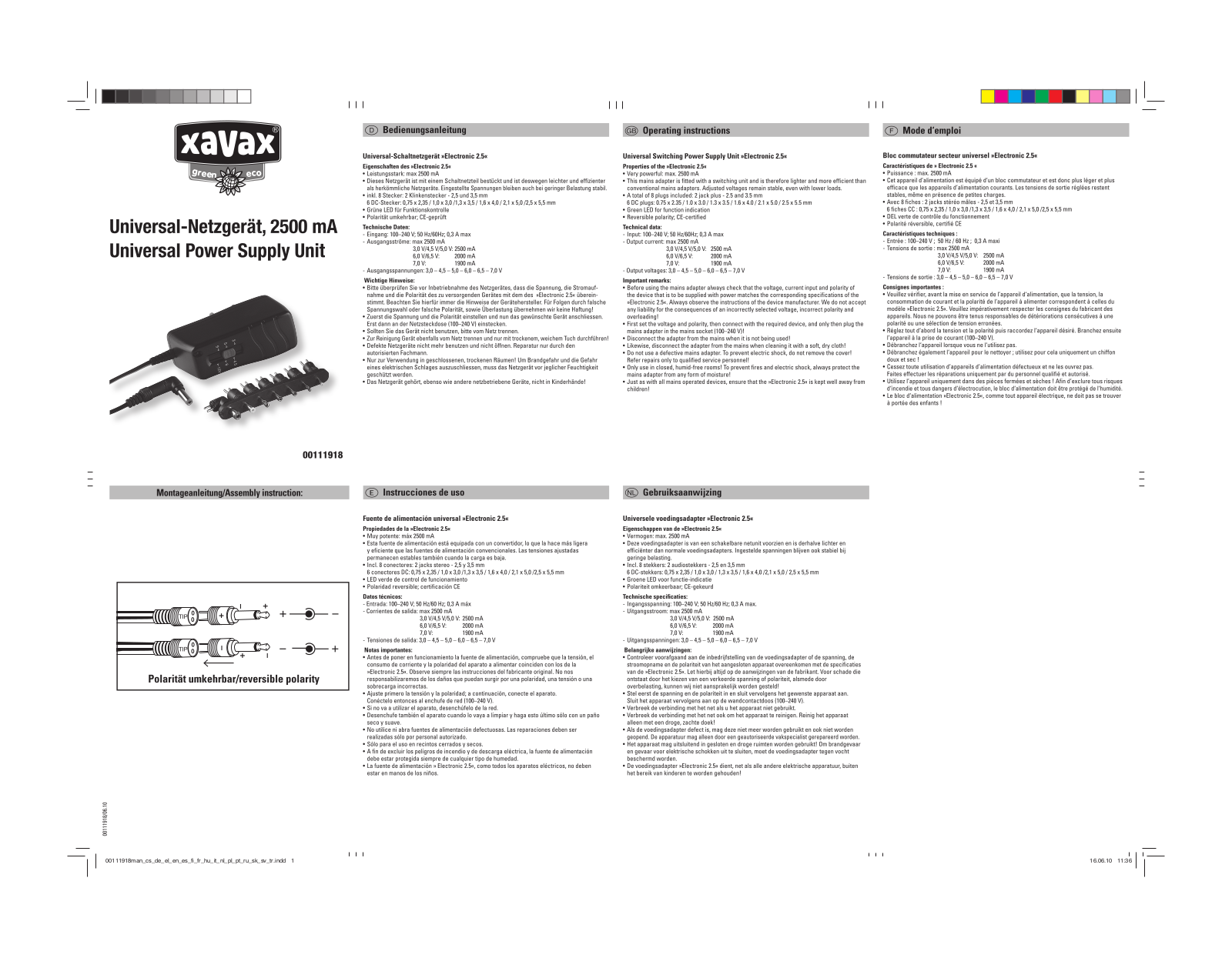 Xavax ECO 2500 User guide