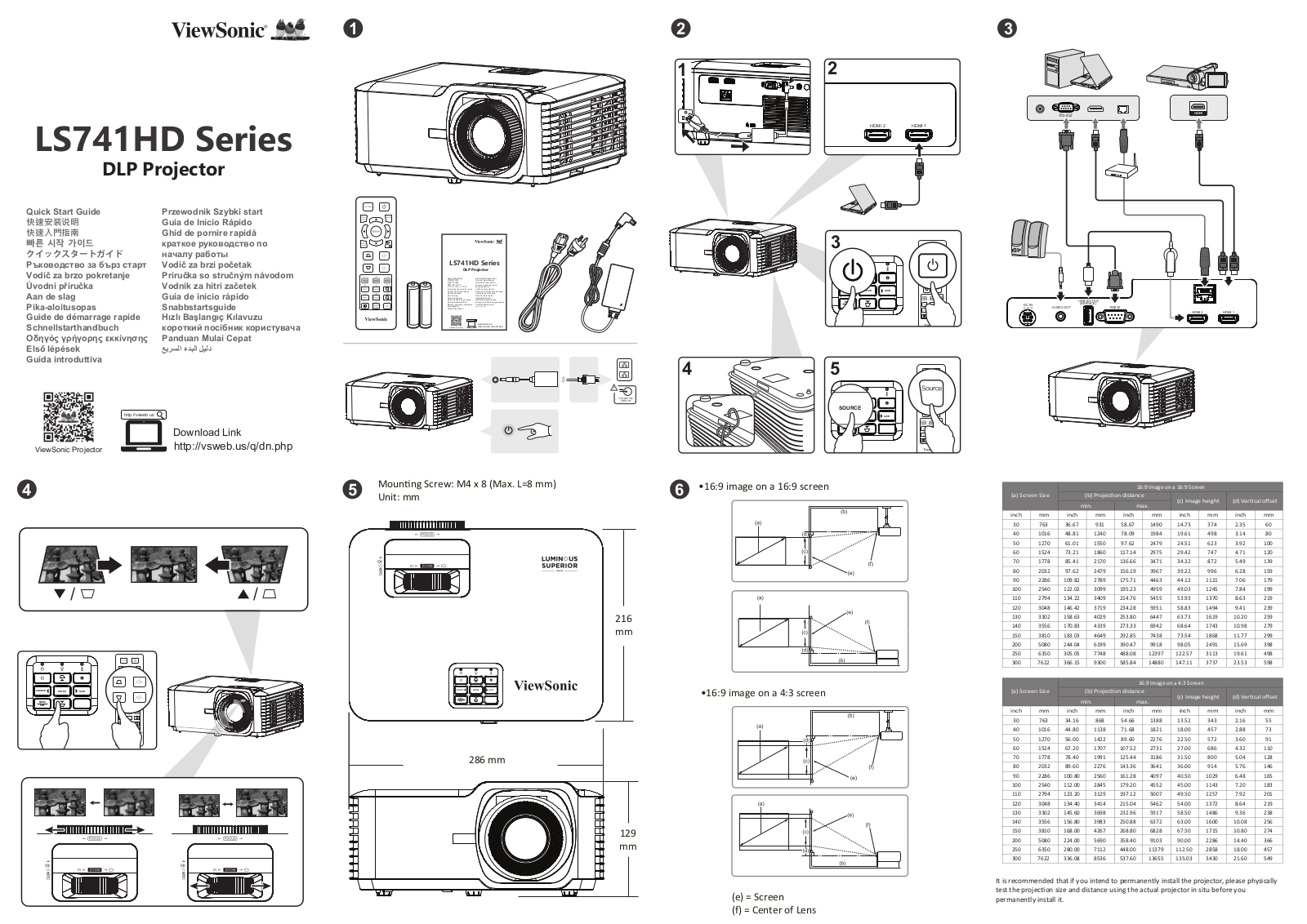 Viewsonic LS741HD, VS19894 Quick Start Guide - ManualMachine.com
