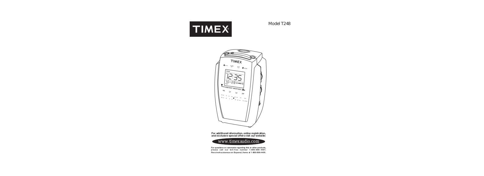 TIMEX Weather Products T248 User Manual