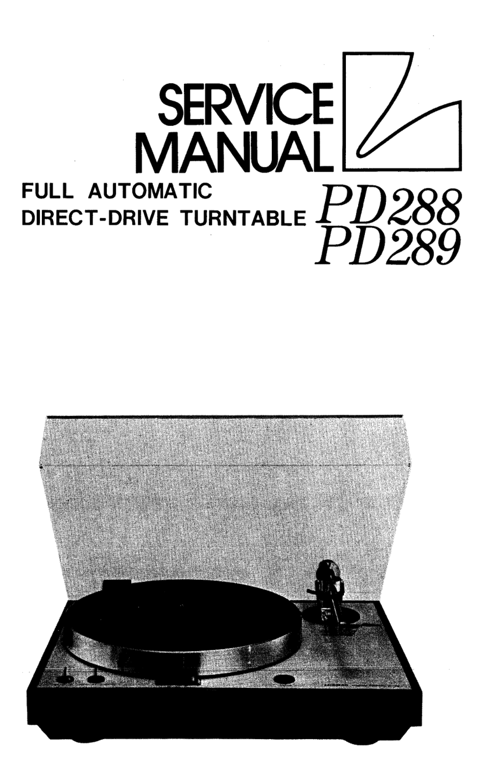 Luxman PD-288, PD-289 Service manual