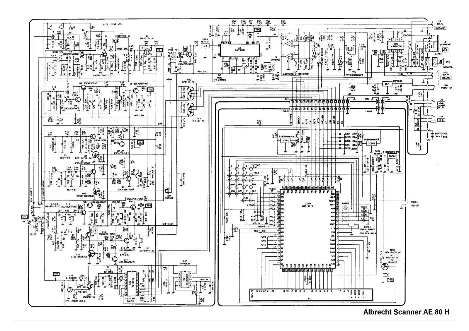 Albrecht ae80h, SC AE 80H Circuit Diagram