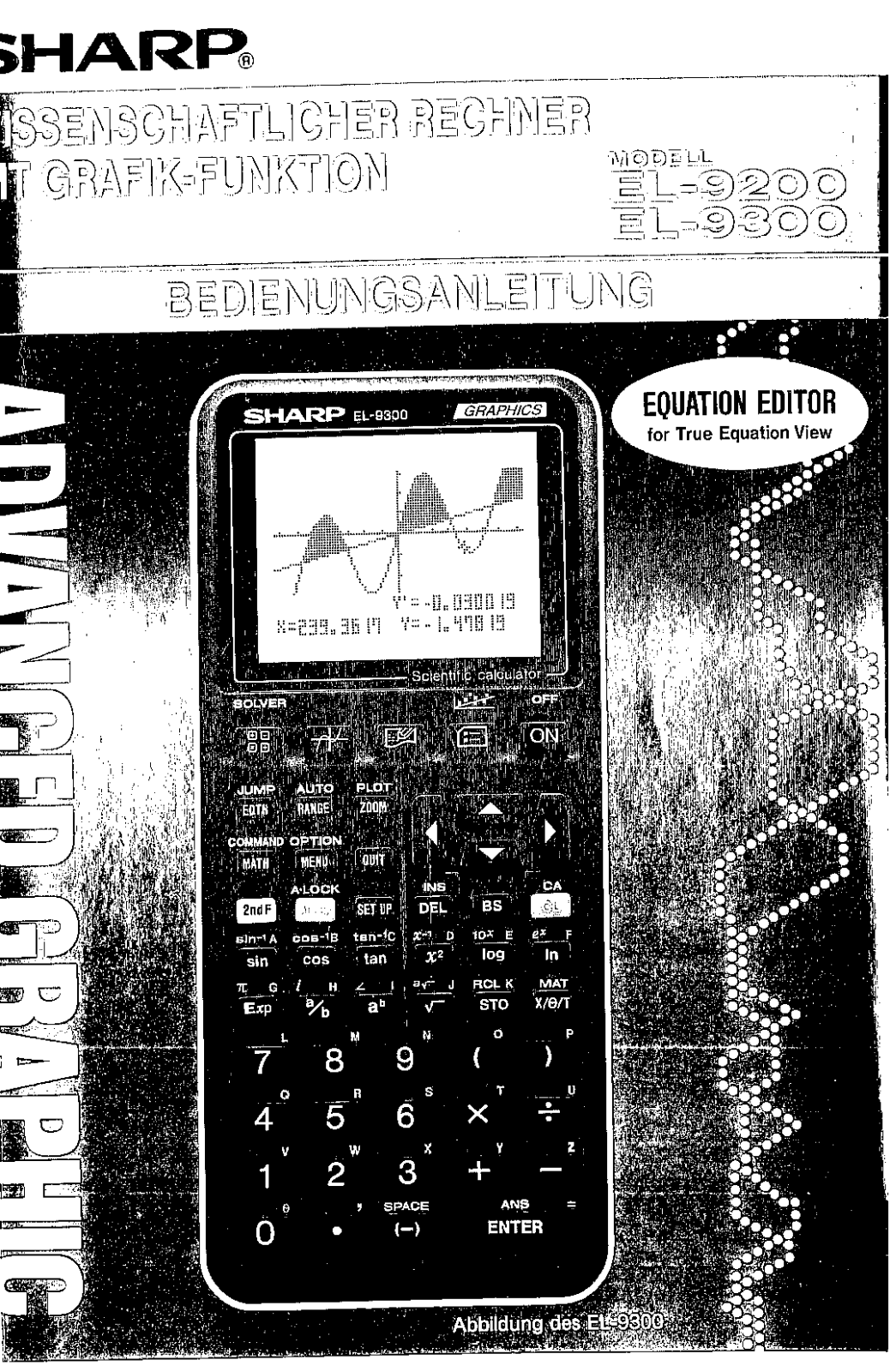 Sharp EL-9200, EL-9300 User Manual