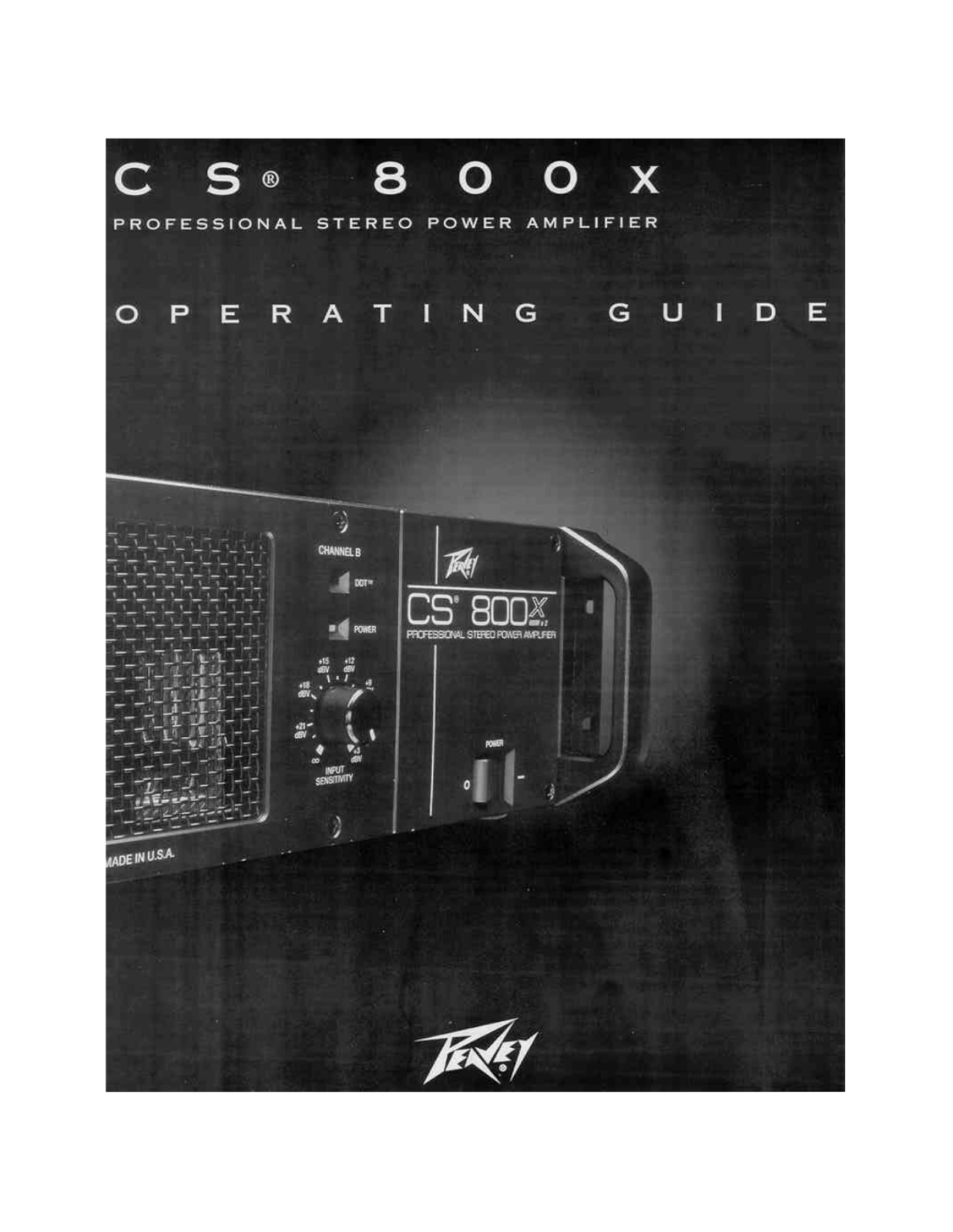 Peavey CS 800X User Manual