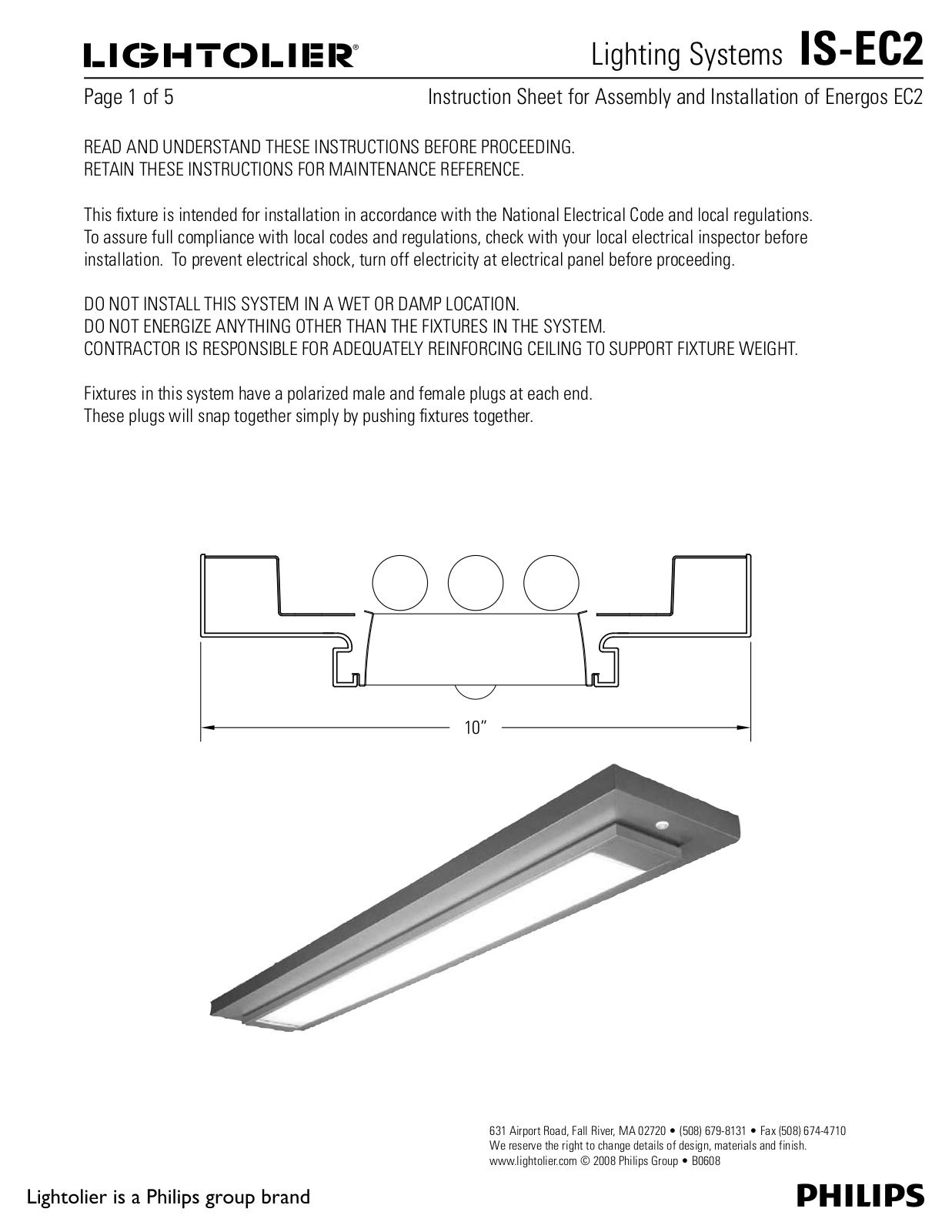 Lightolier IS-EC2 User Manual