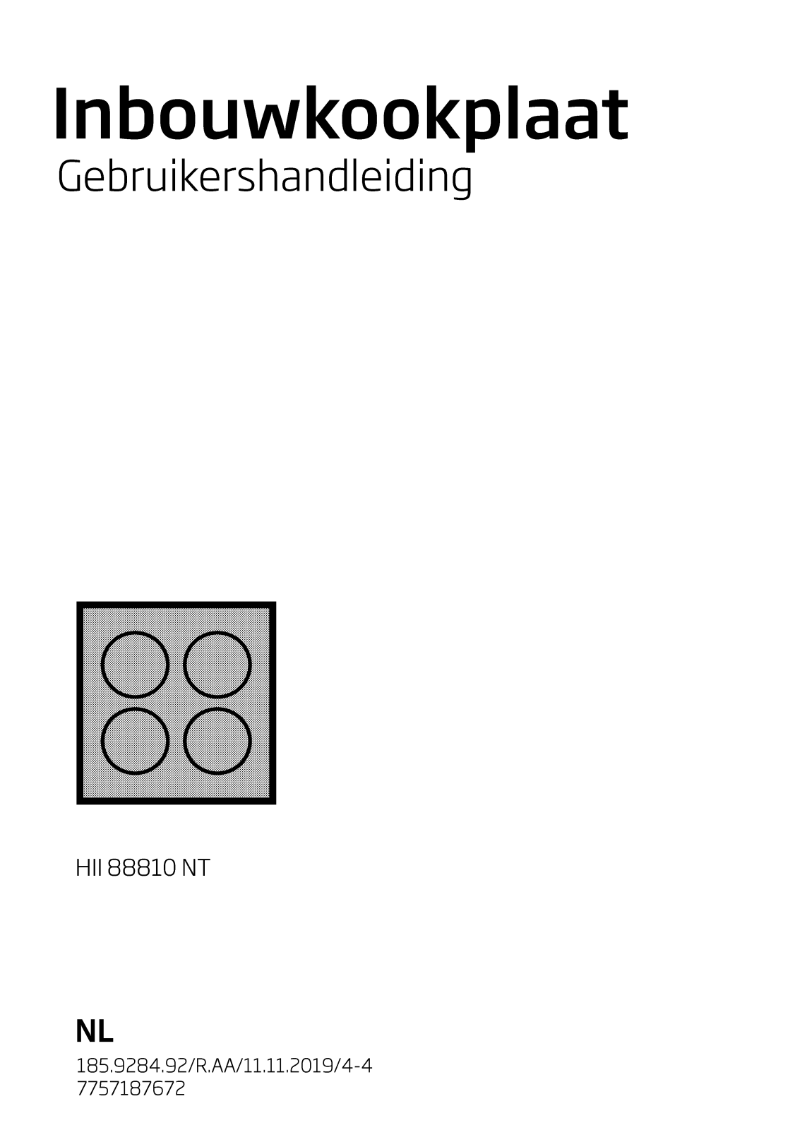 Beko HII 88810 NT User manual