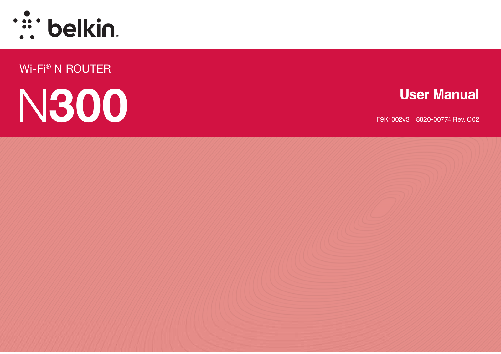 Belkin F9K1002V3 User Manual