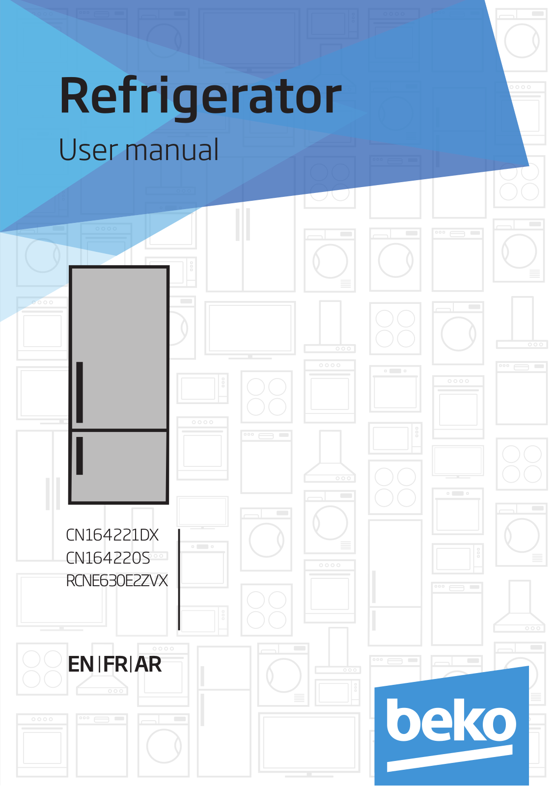 Beko CN164221DX, CN164220S, RCNE630E2ZVX User manual