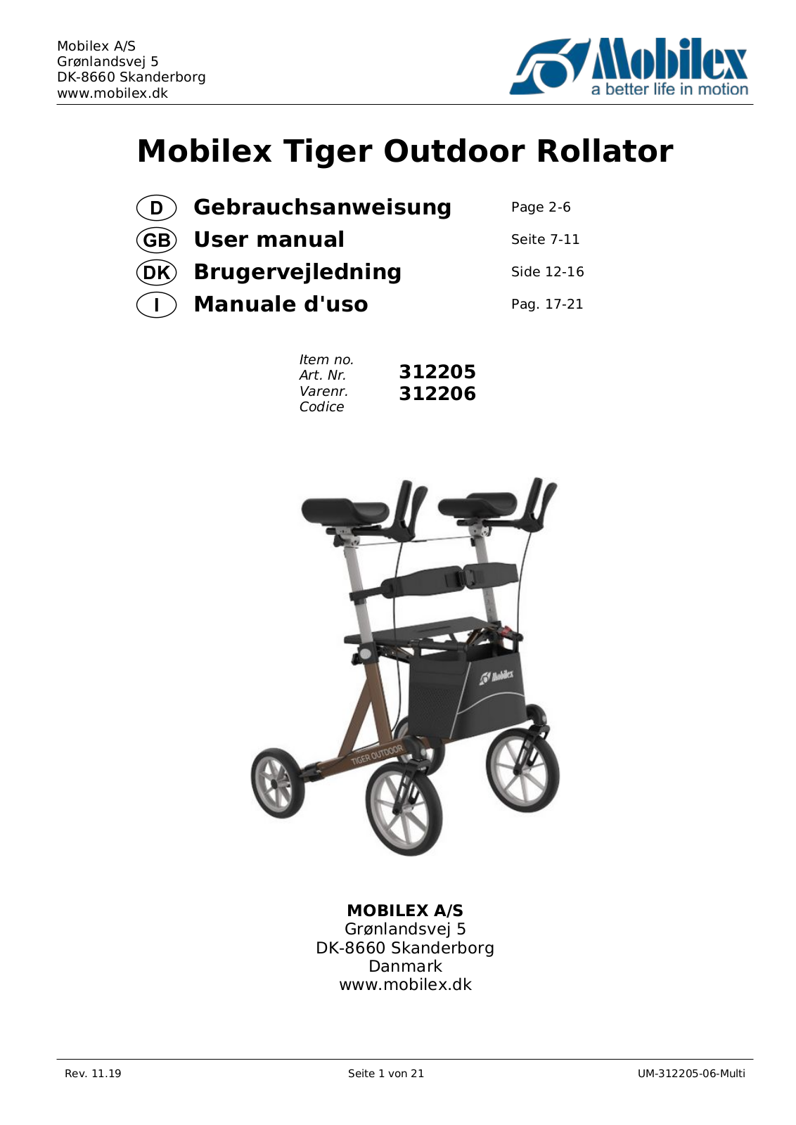 Mobilex Tiger Outdoor User Manual