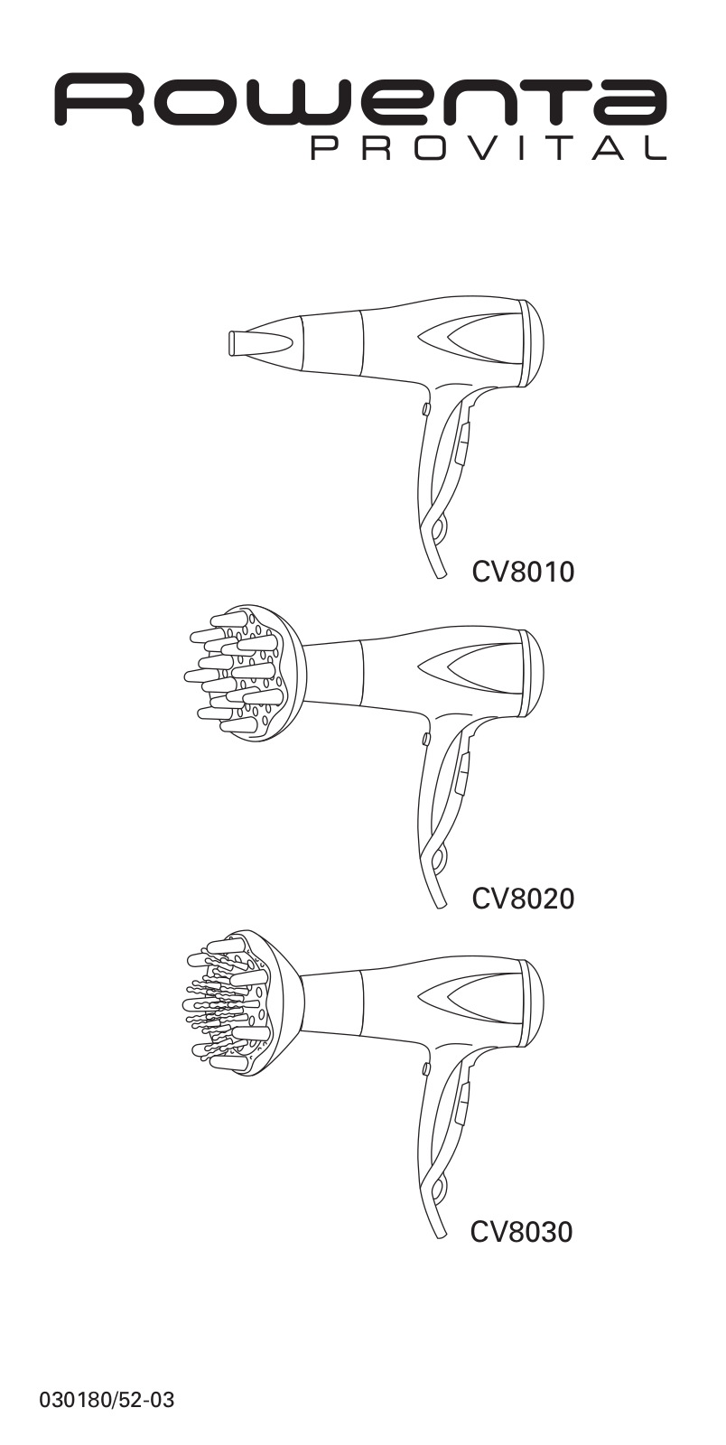 Rowenta CV 8020 DO User Manual