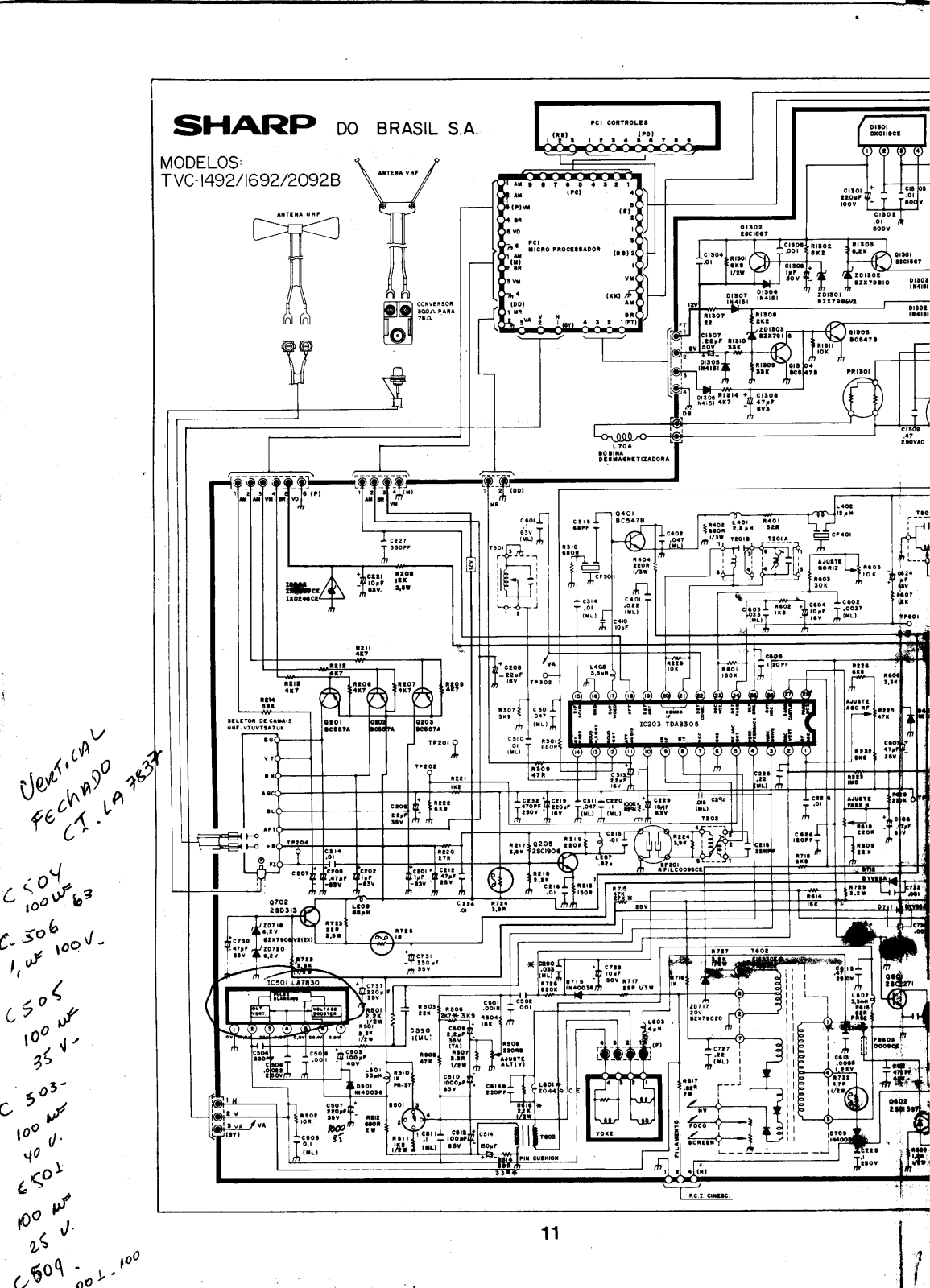 SHARP C-1432, C-1632, C-1492B, C-1692B, C-2092B Service Manual