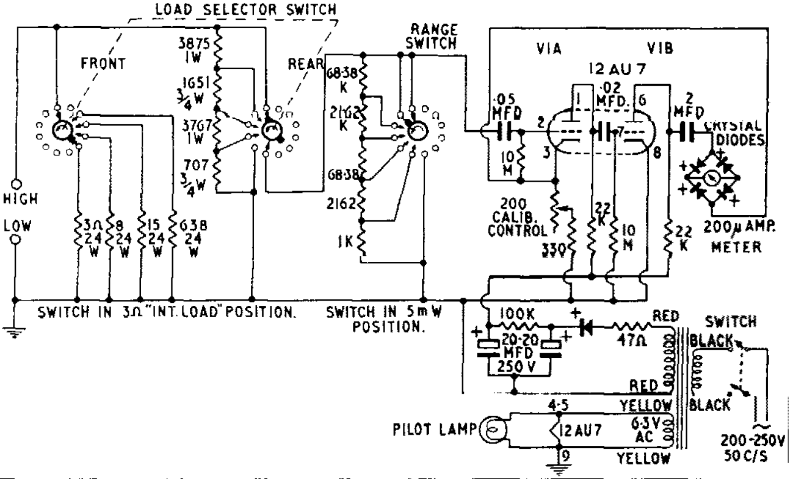 Heath Company AW-1-U Schematic