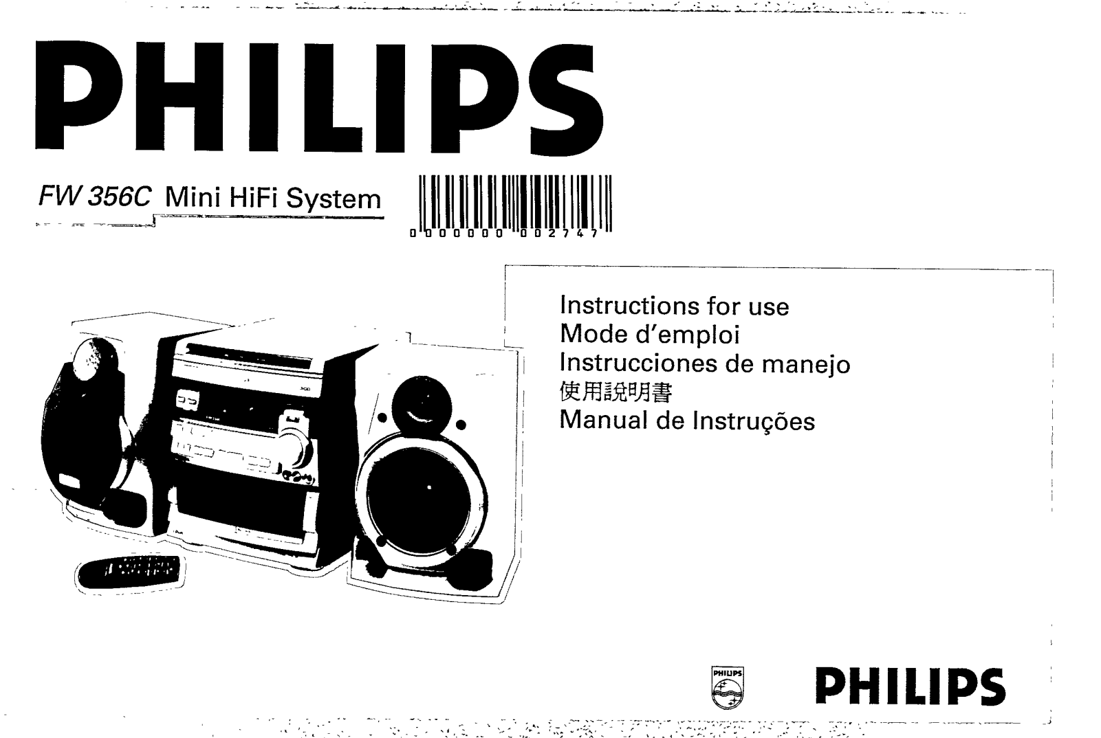 Philips FW356C/22, FW356C/21, FW356C/19 User Manual