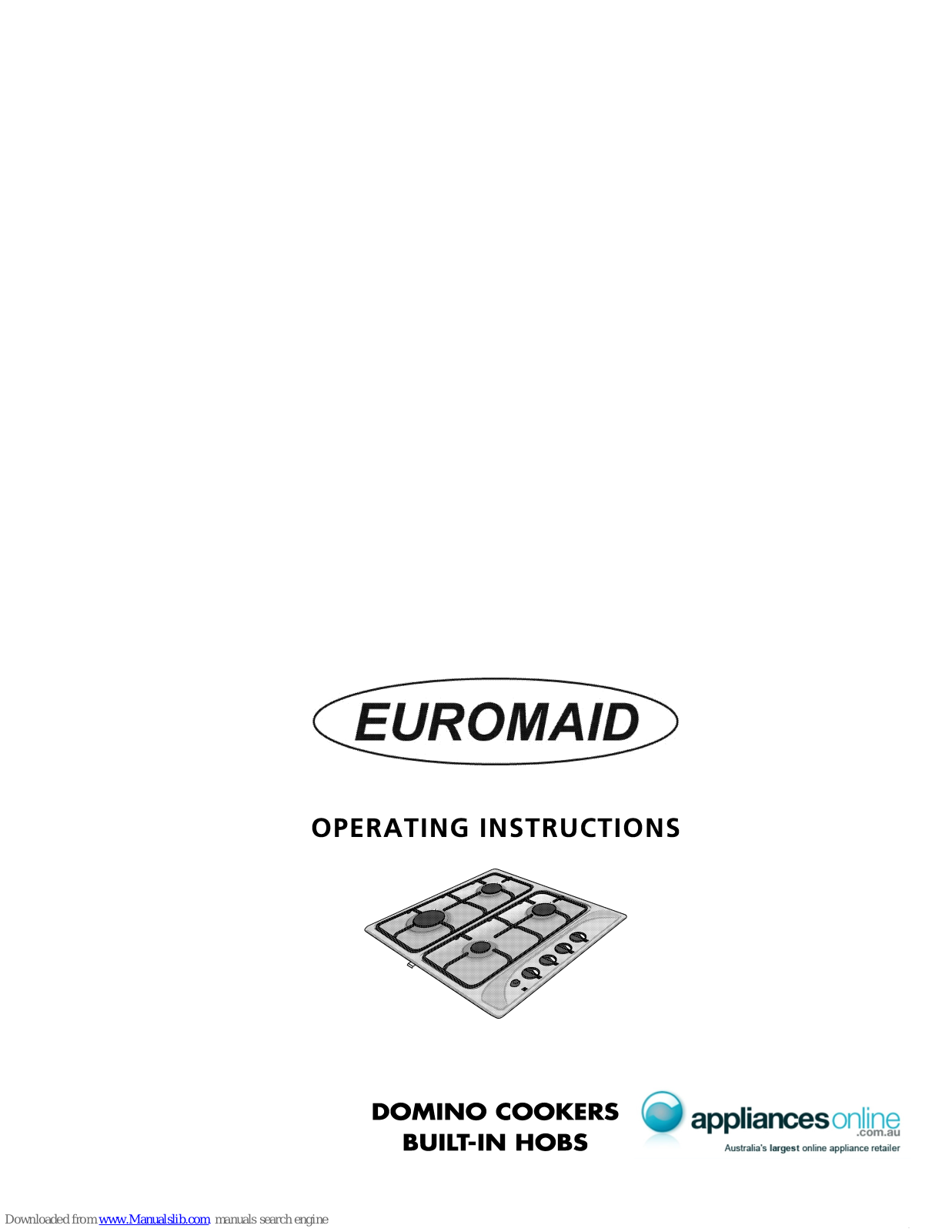 Euromaid ADO640SS Operating Instructions Manual