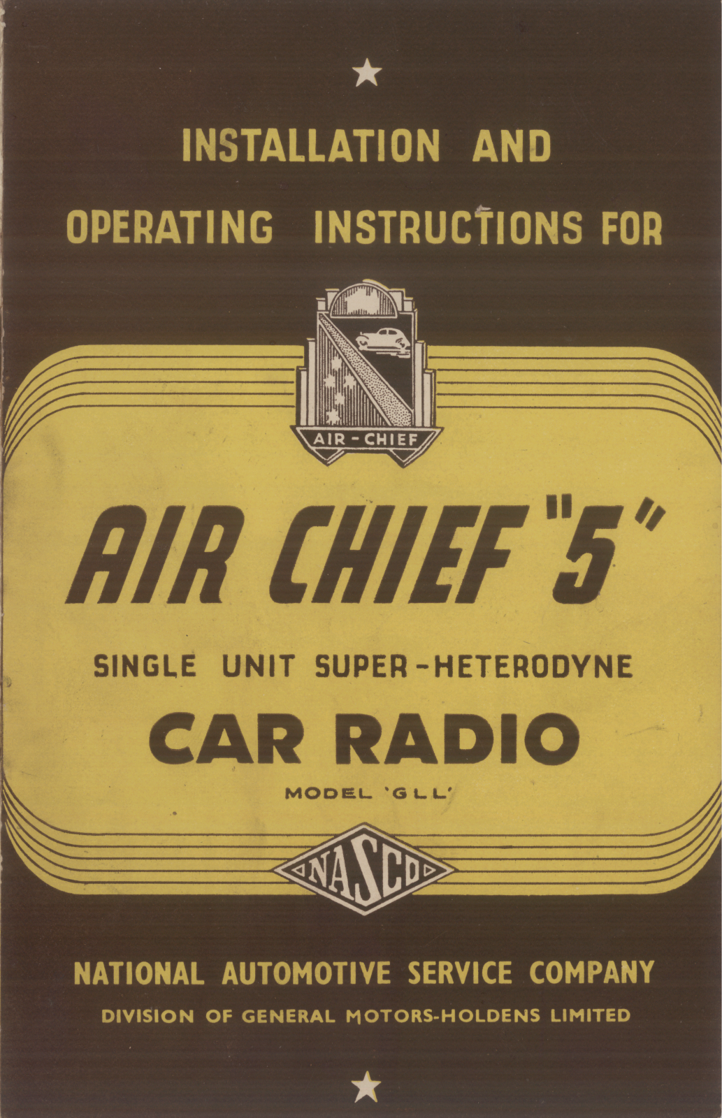 National Automotive Service Company Air Chief 5 User Manual