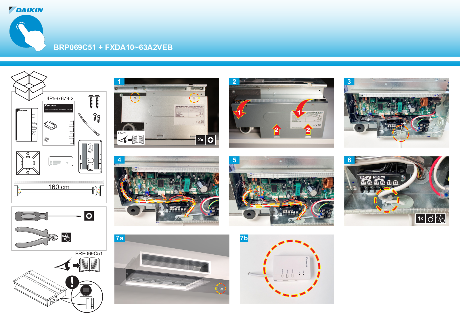 Daikin BRP069C51   FXDA10~63A2VEB Installation manuals