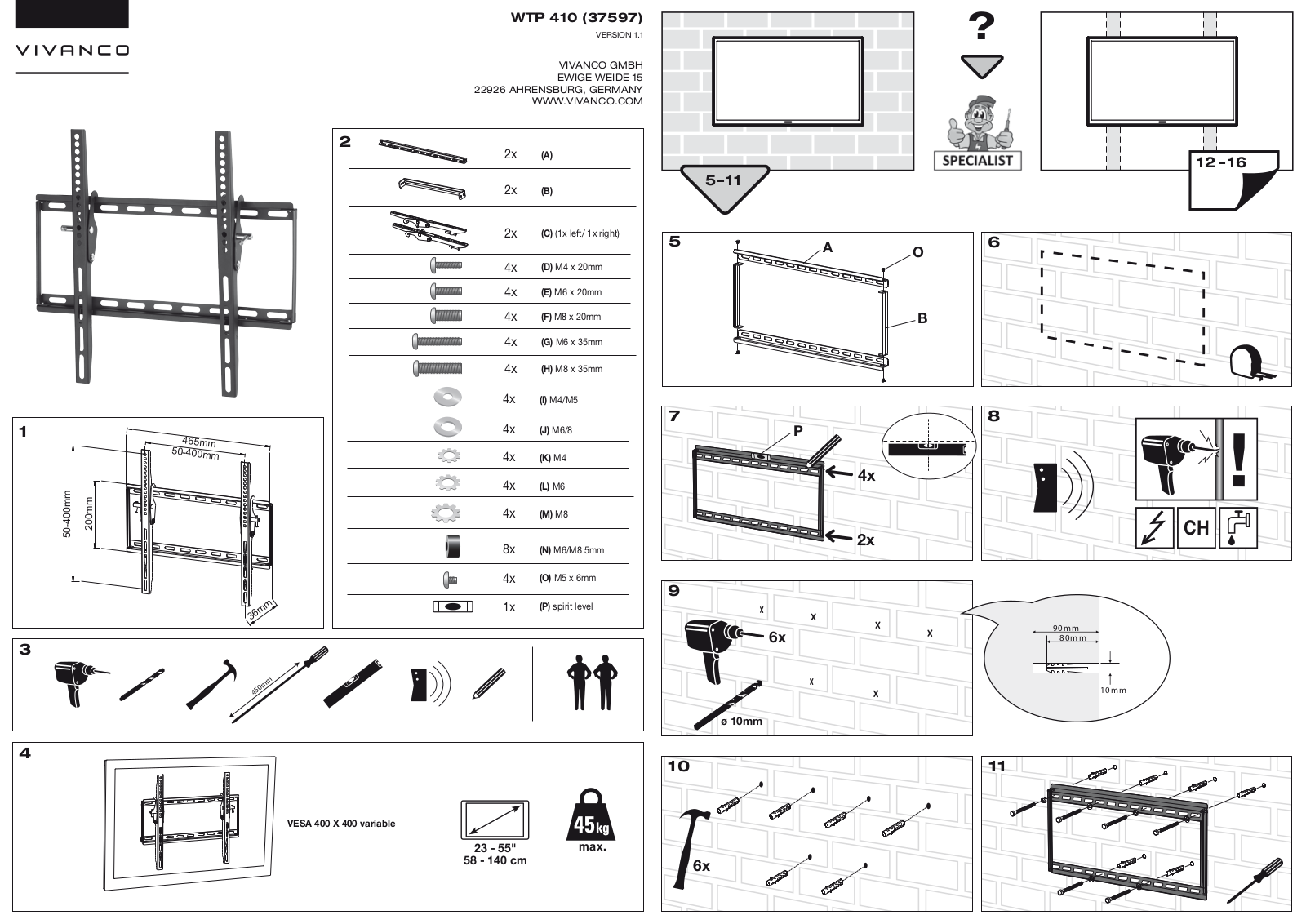 Vivanco WTP 410 User Manual