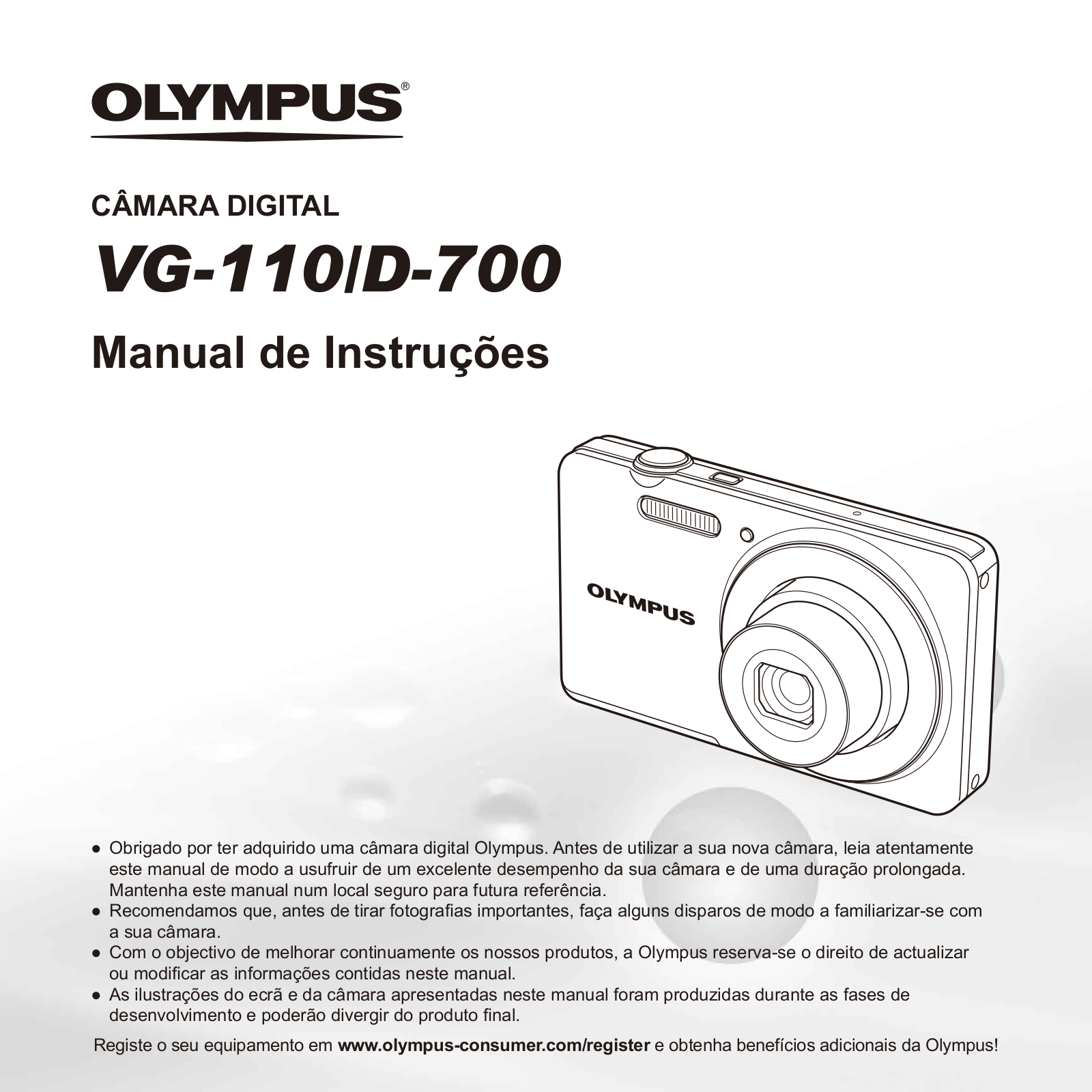 OLYMPUS VG-110, D-700 User Manual