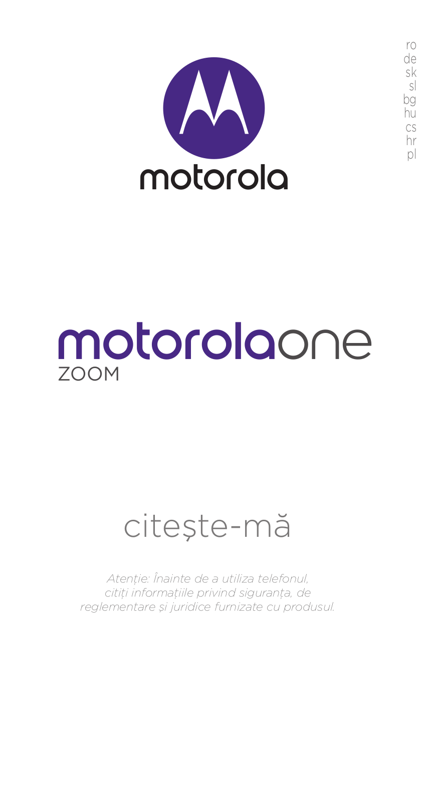 Motorola One Zoom User Manual