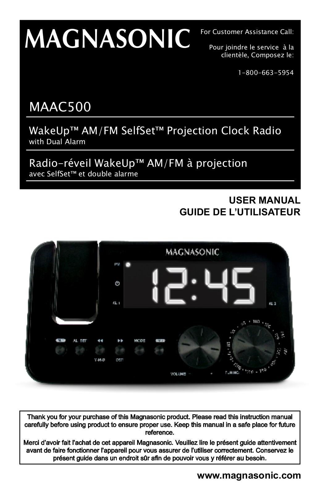 Magnasonic MAAC500 User Manual