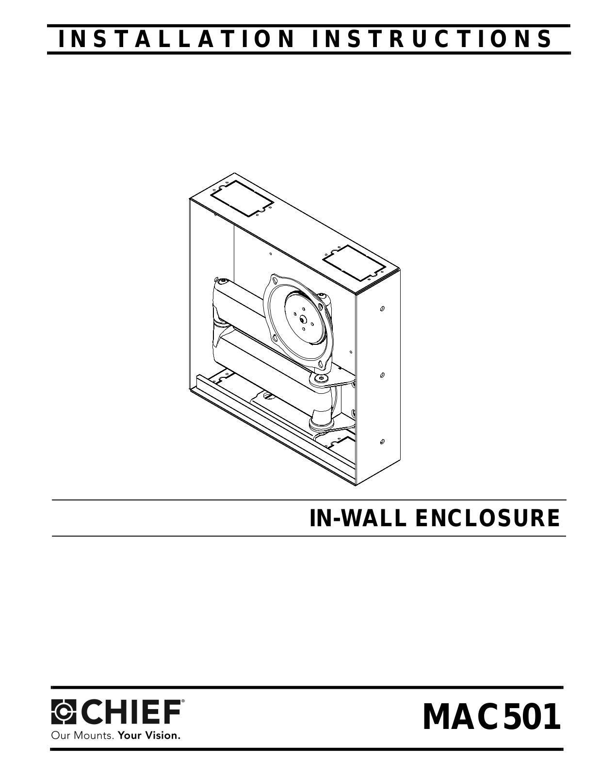 CHIEF MAC501 User Manual