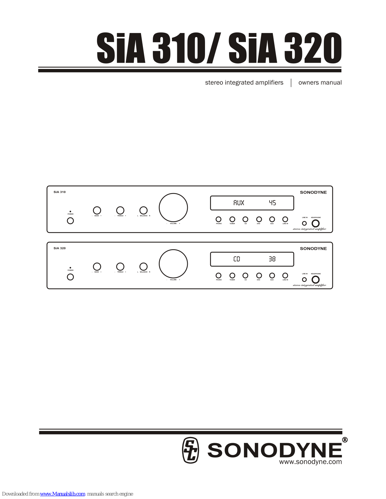 Sonodyne SiA 310, SiA 320 Owner's Manual - ManualMachine.com