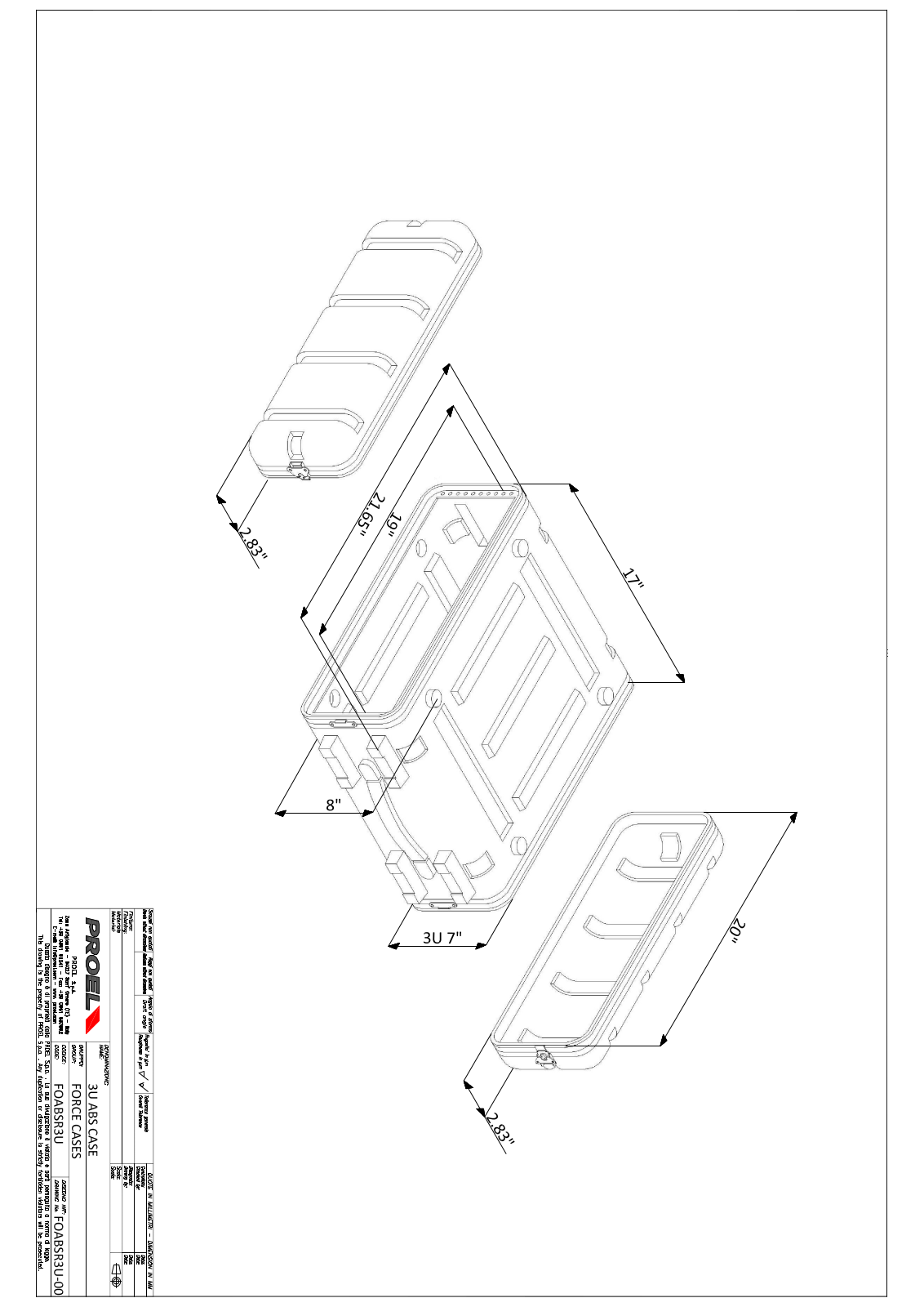 Proel FOABSR3U Drawing