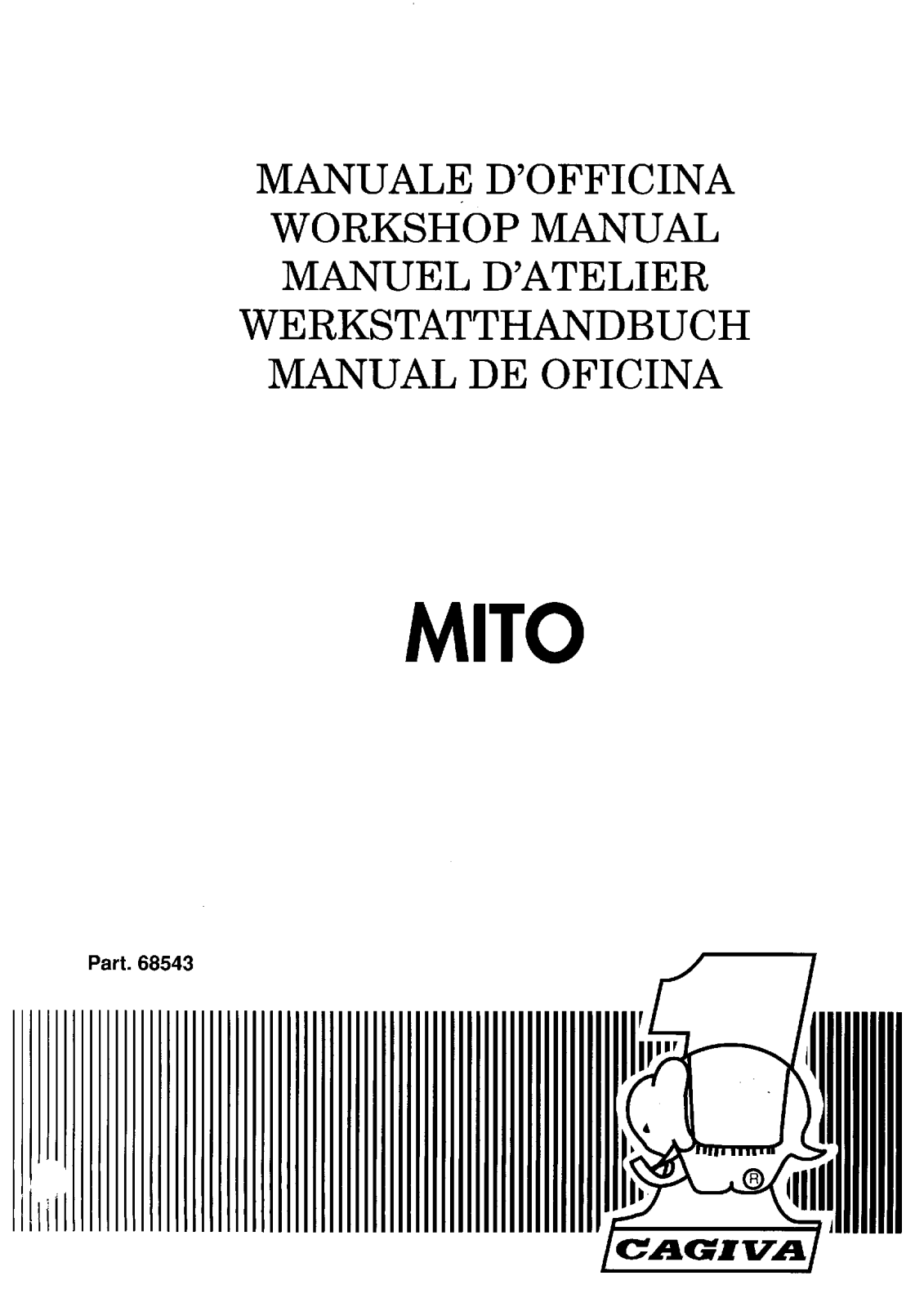 Cagiva Mito Workshop Manual