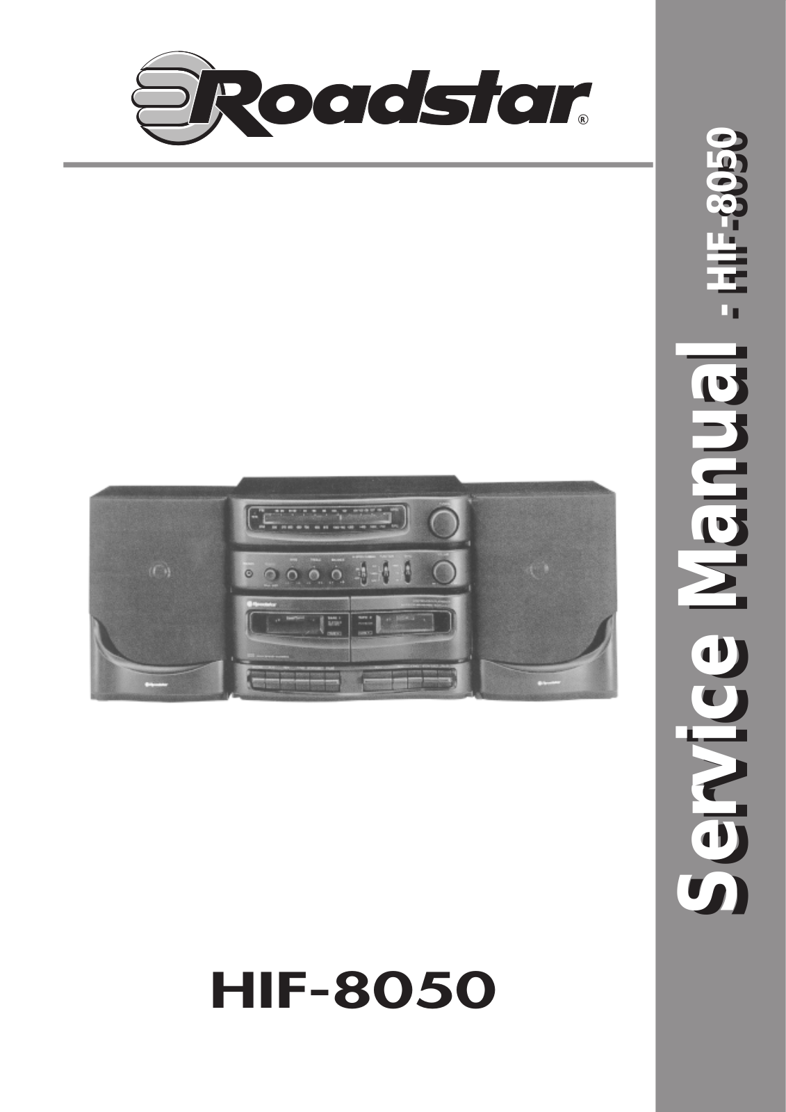 roadstar HIF-8050 Service Manual
