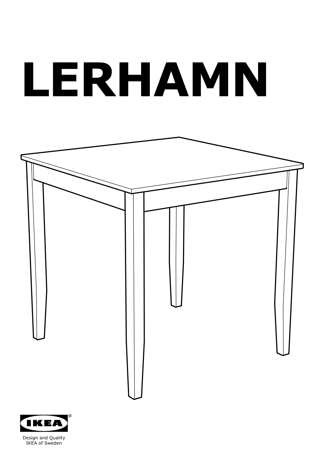 IKEA LERHAMN User Manual