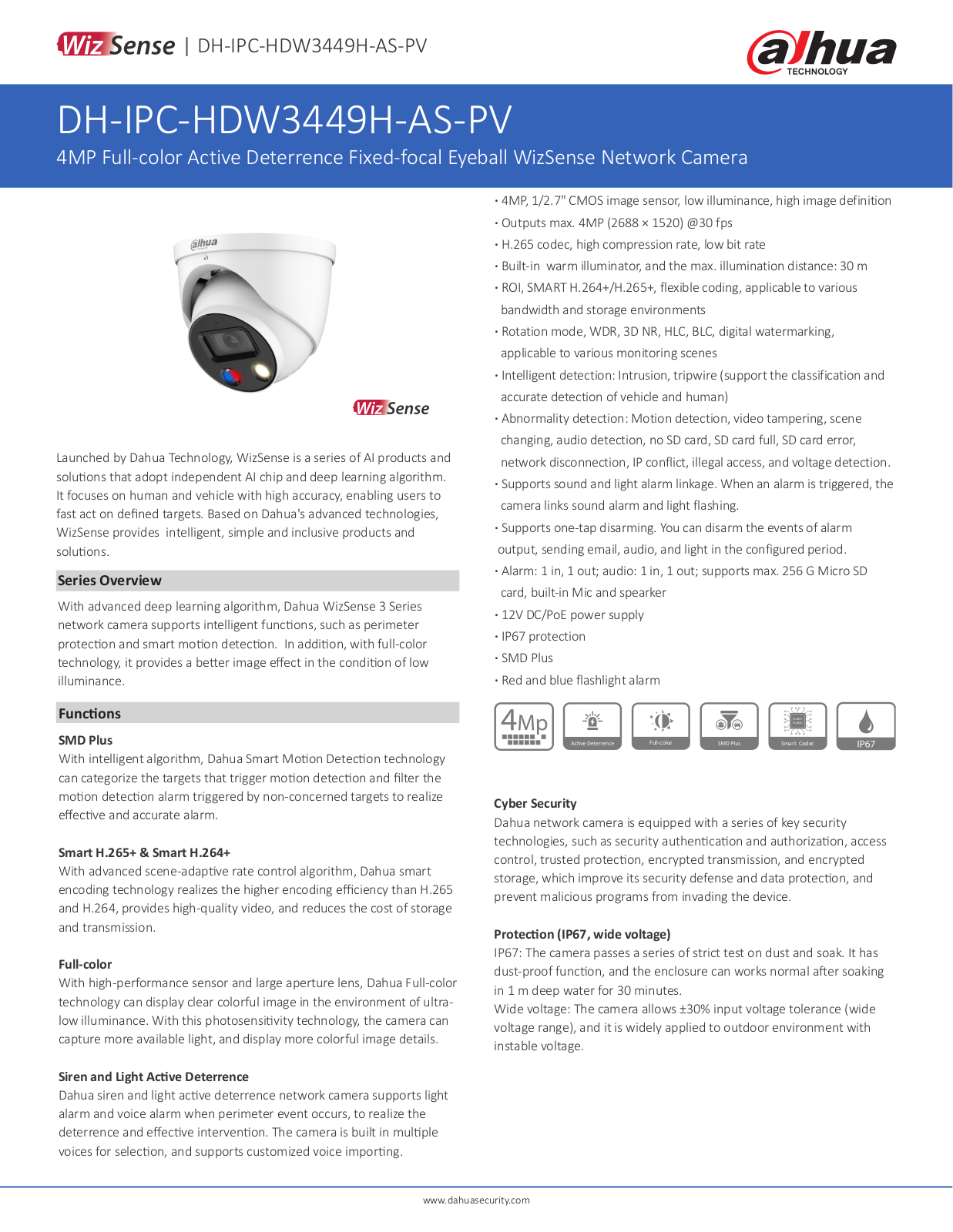 Dahua DH-IPC-HDW3449H-AS-PV User Manual