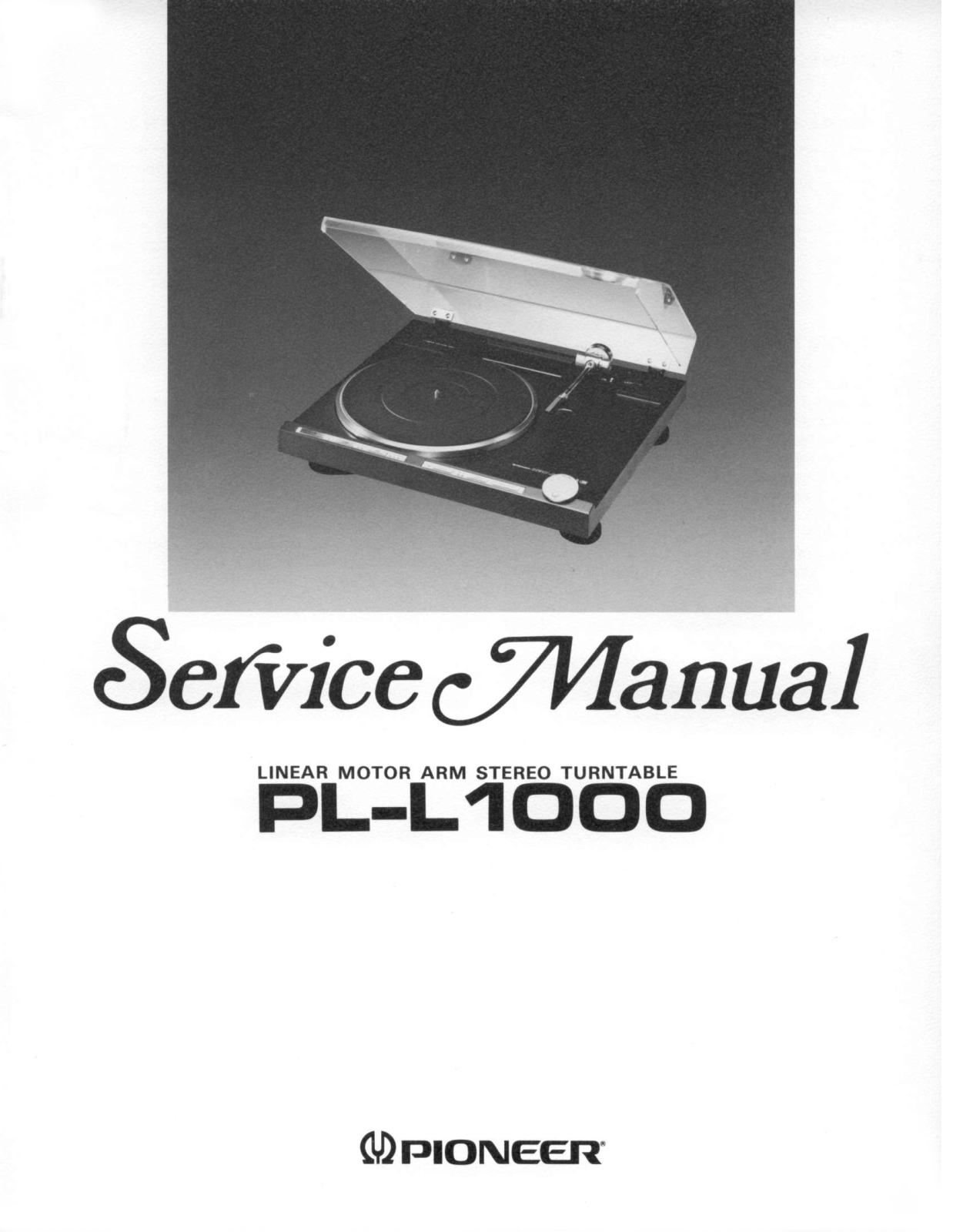 Pioneer PLL-1000 Service manual