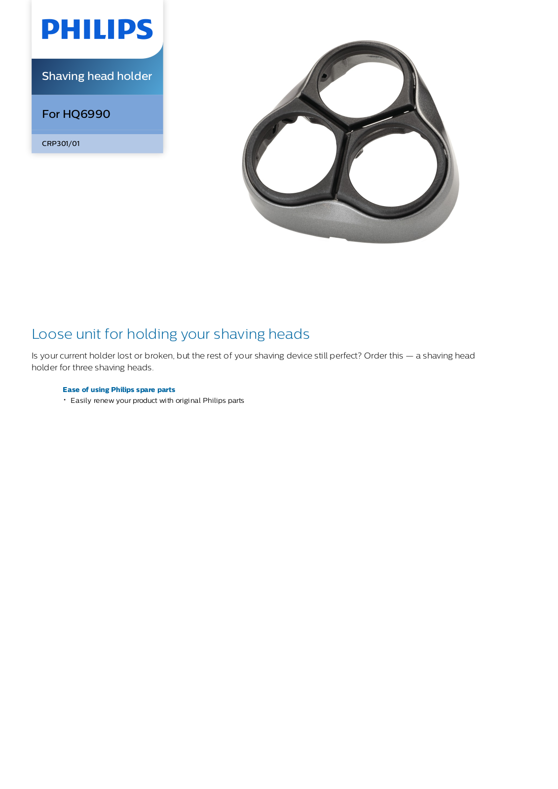 Philips CRP301/01 leaflet - ManualMachine.com