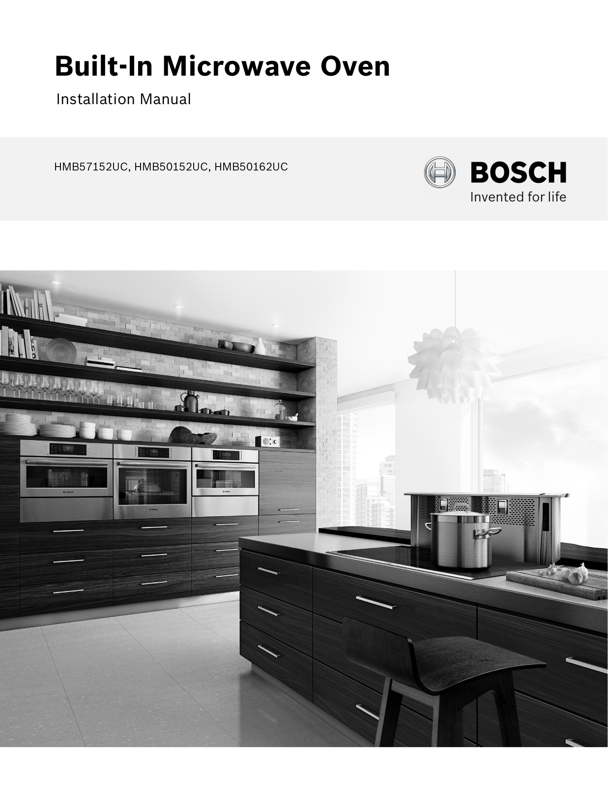 Bosch HMB57152UC/02, HMB57152UC/01, HMB50162UC/02, HMB50162UC/01, HMB50152UC/02 Installation Guide