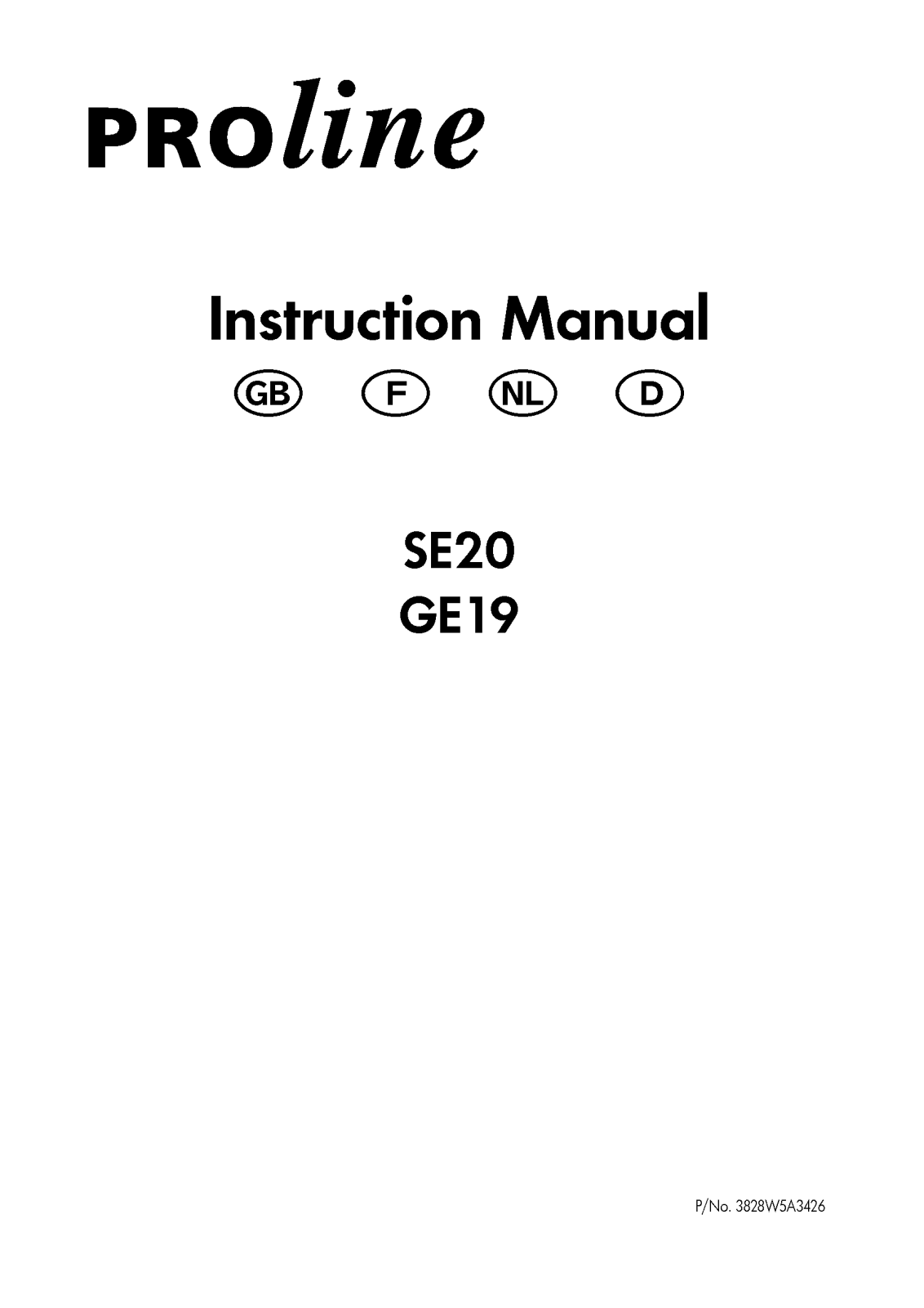 LG SE20, GE19 User Manual