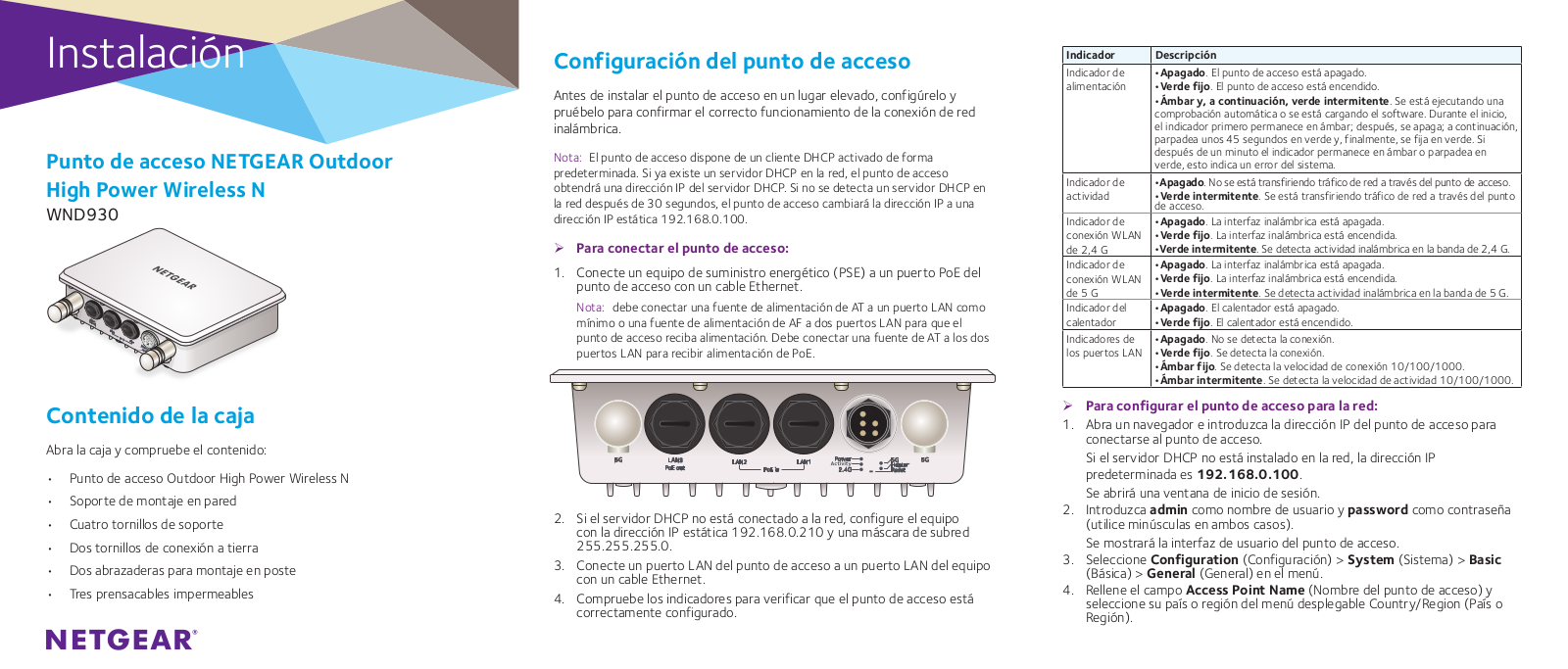 Netgear WND930 Installation Manual