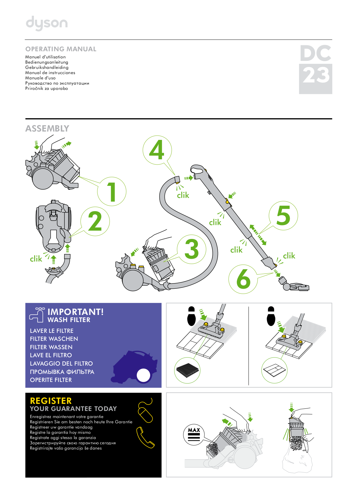 Dyson DC 23 ALLERGYPARGUET User Manual