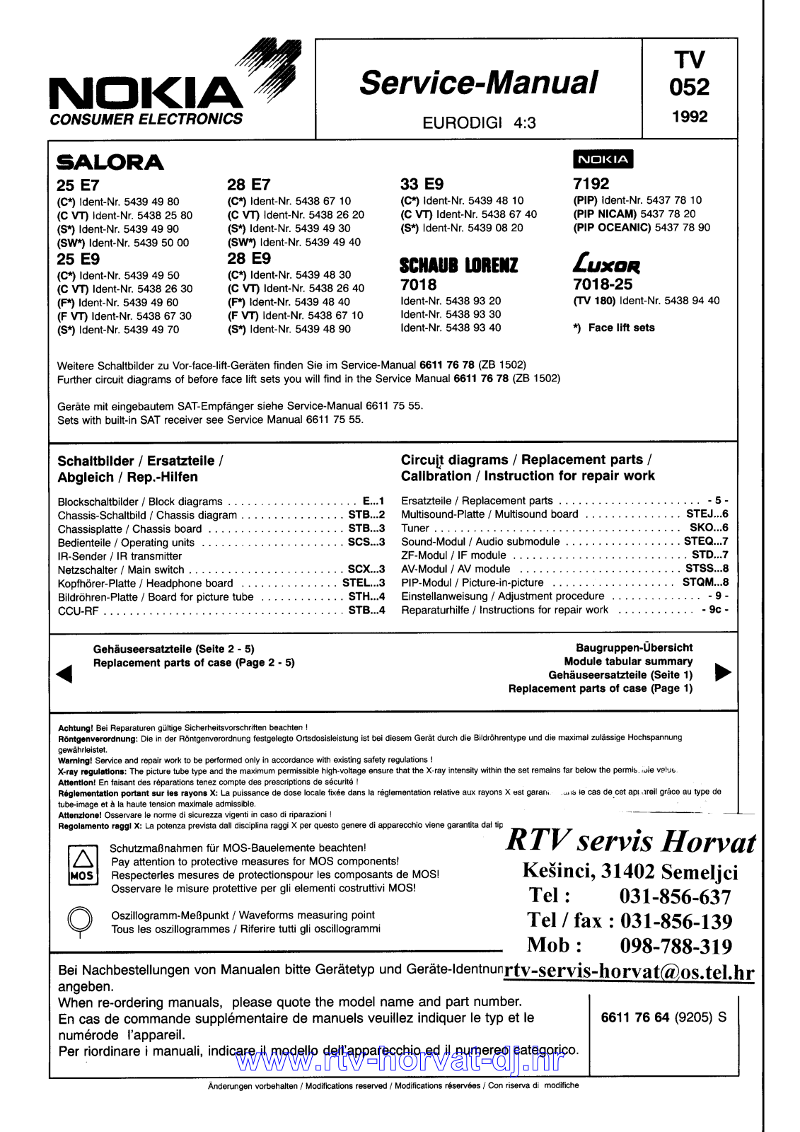 Nokia Eurodigi Schematic