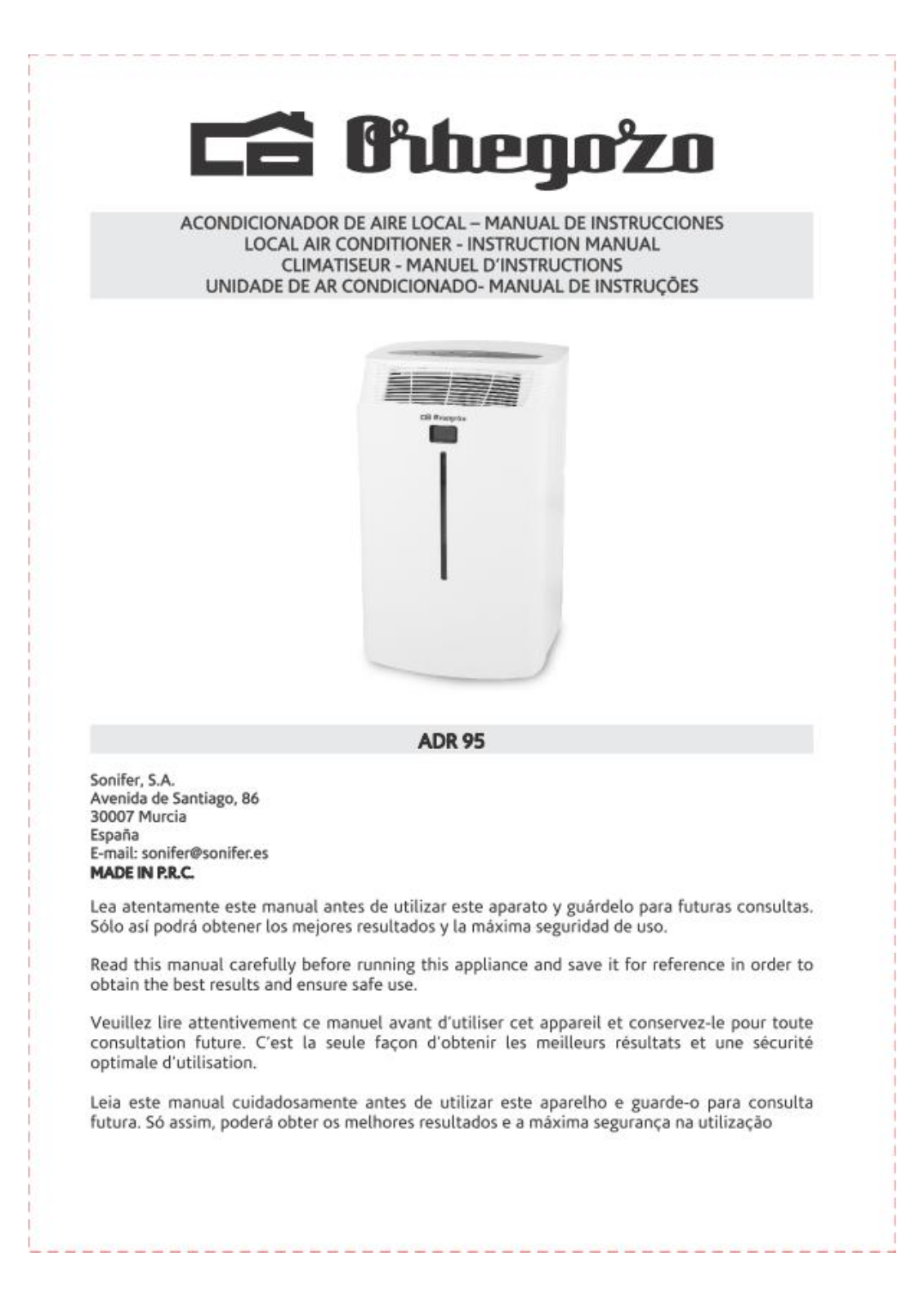Orbegozo ADR 95 User guide - ManualMachine.com