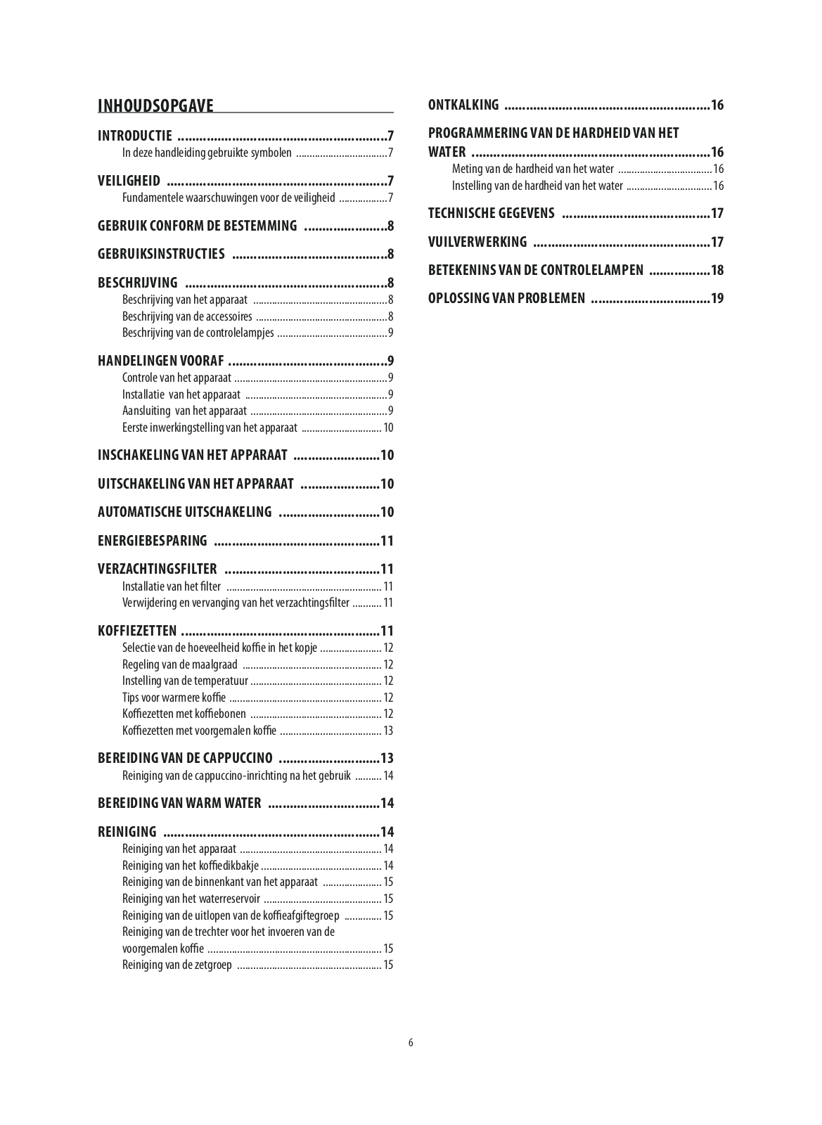 De'Longhi ECAM 20.110.B User manual