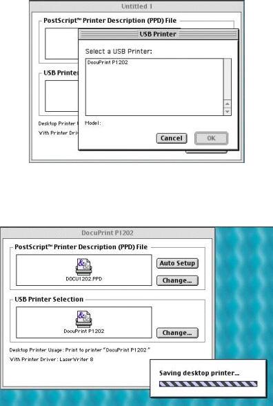 Xerox DocuPrint P1202 Macintosh Installation