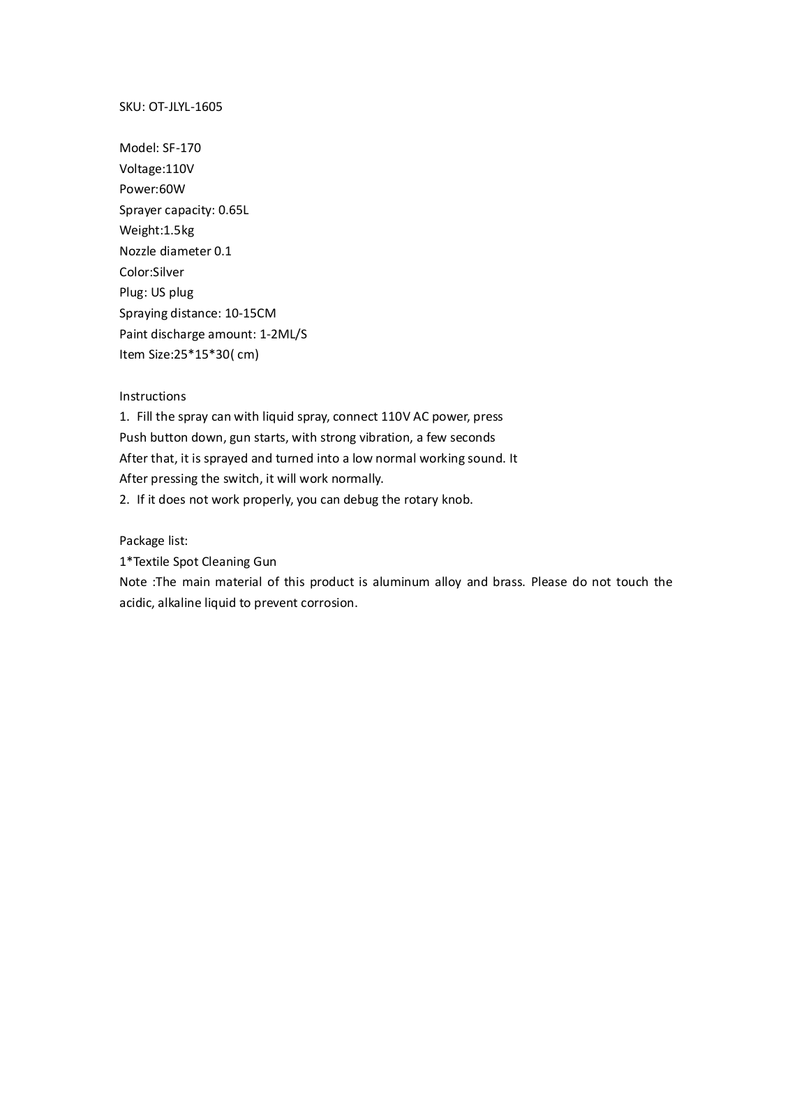 LINKING LNKI1827 Specifications - ManualMachine.com