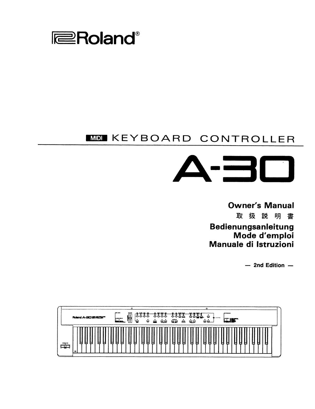 Roland Corporation A-30 Owner's Manual