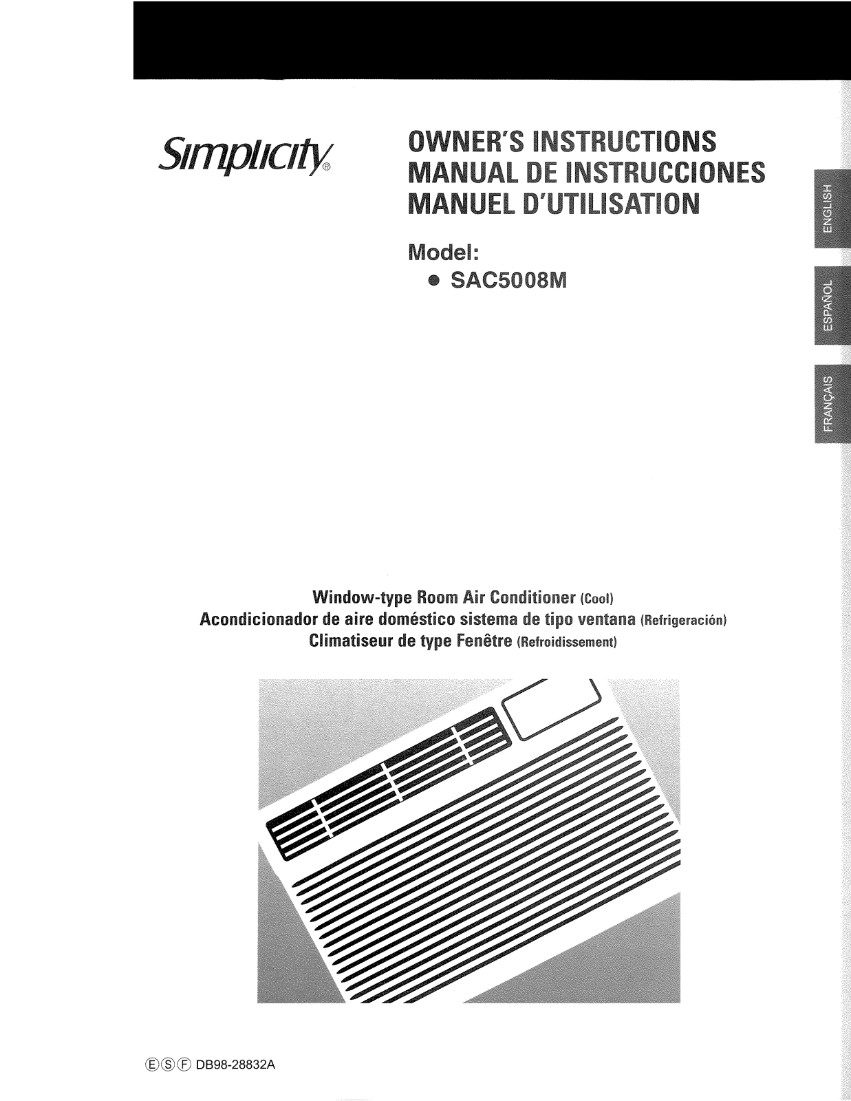 Danby SAC5008M Owner's Manual