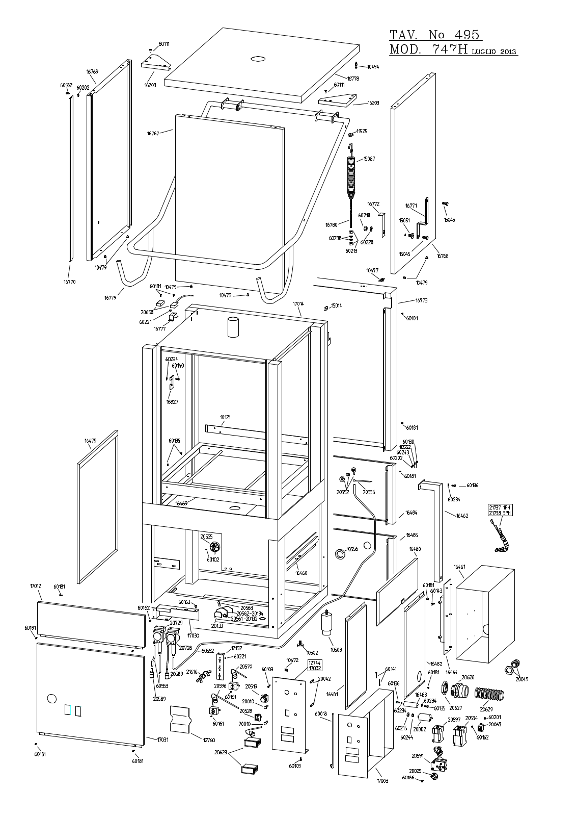 Jet-Tech 747HH Exploded View