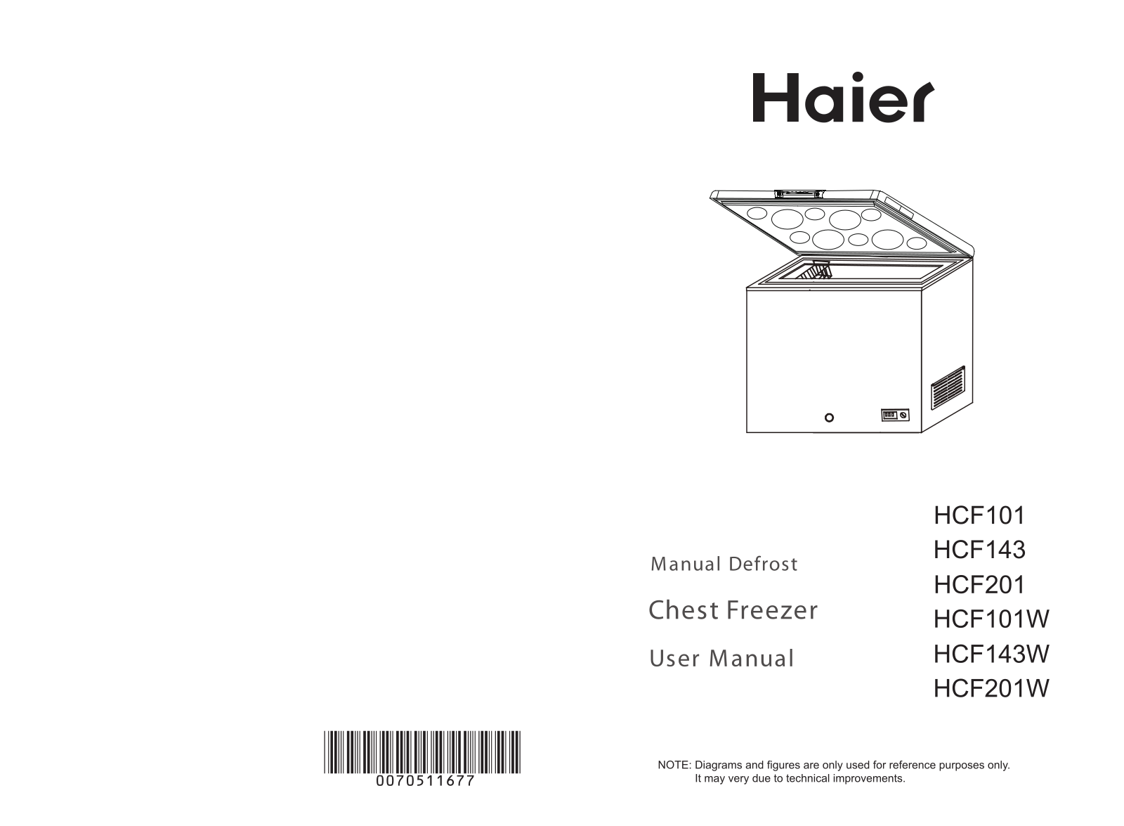 Haier HCF143, HCF101, HCF201 User Manual