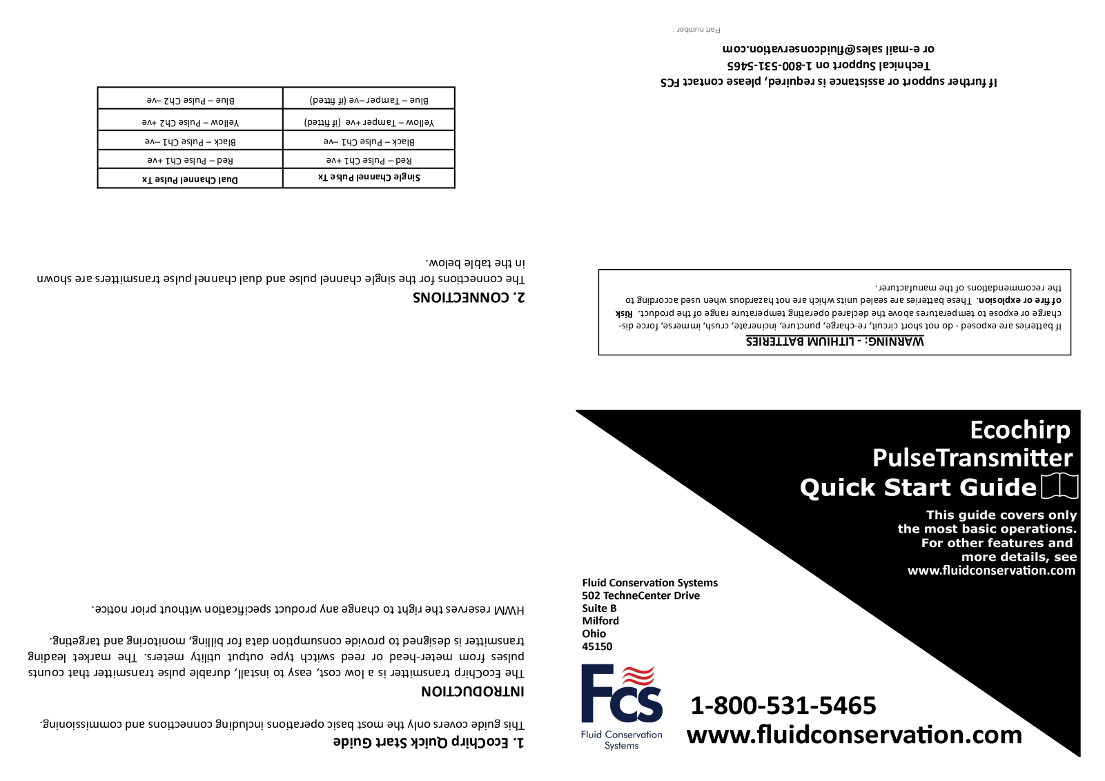 HWM Water 485 Quick Start Guide