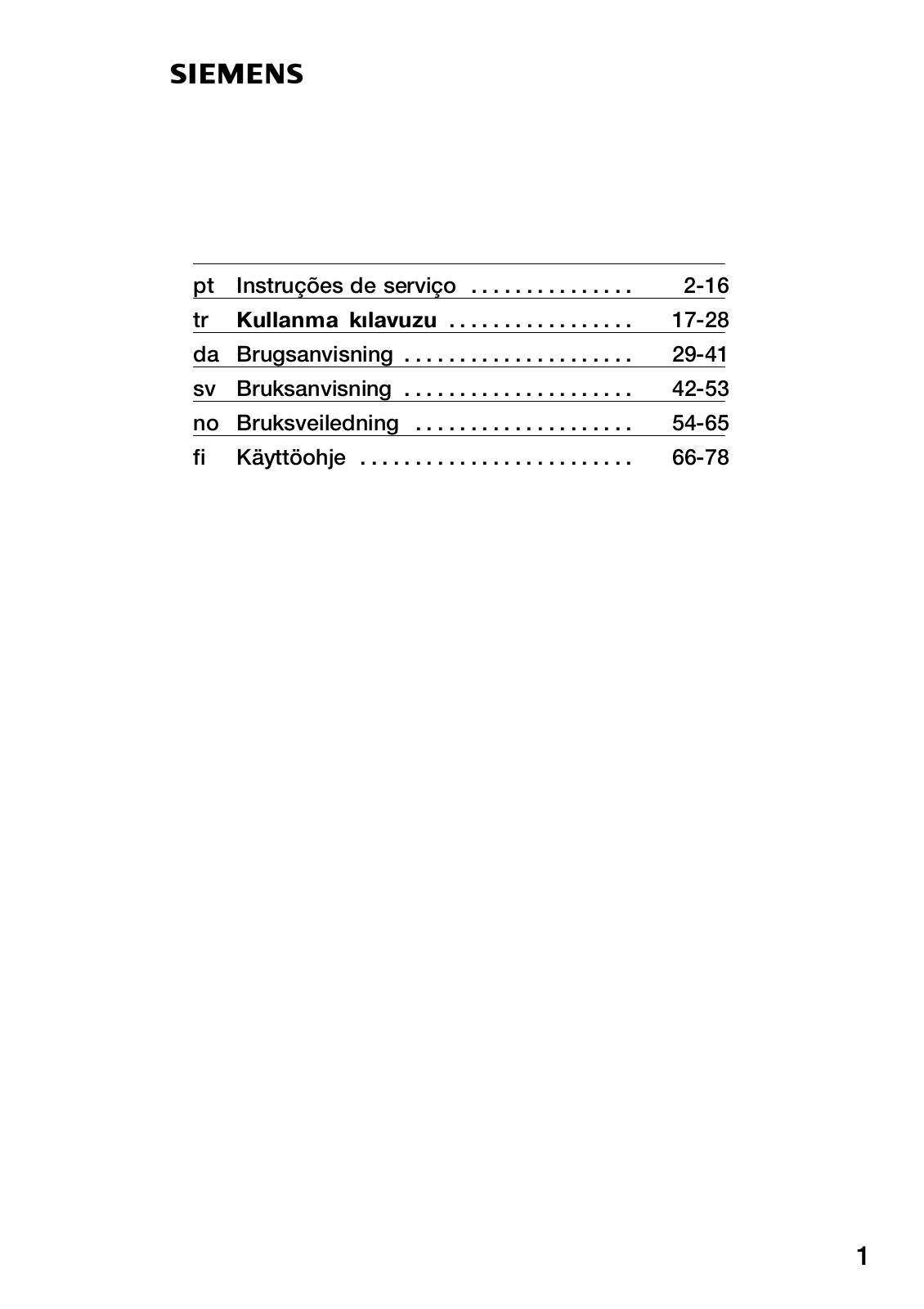 Siemens HW1406P2, HW1405P2, HW140562, HW1406P2B, HW290562B User Manual